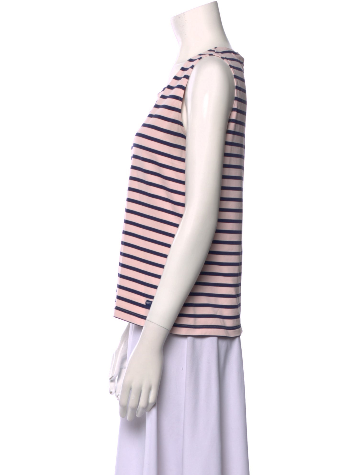 Saint James Striped Scoop Neck Top