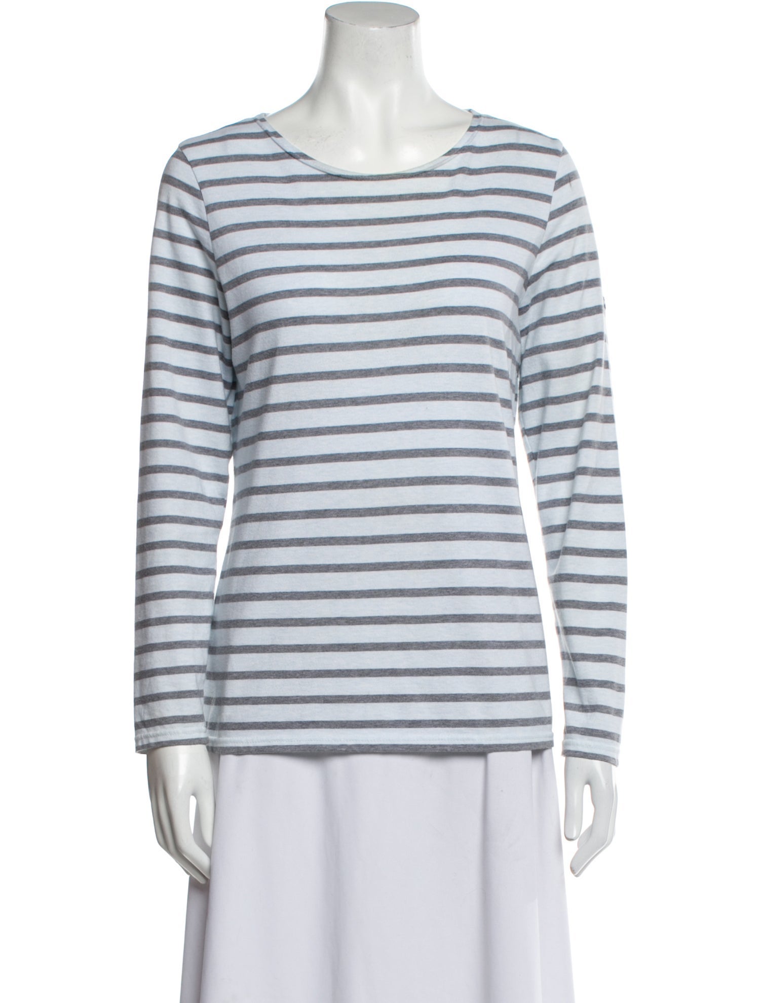 Saint James Striped Scoop Neck T-Shirt