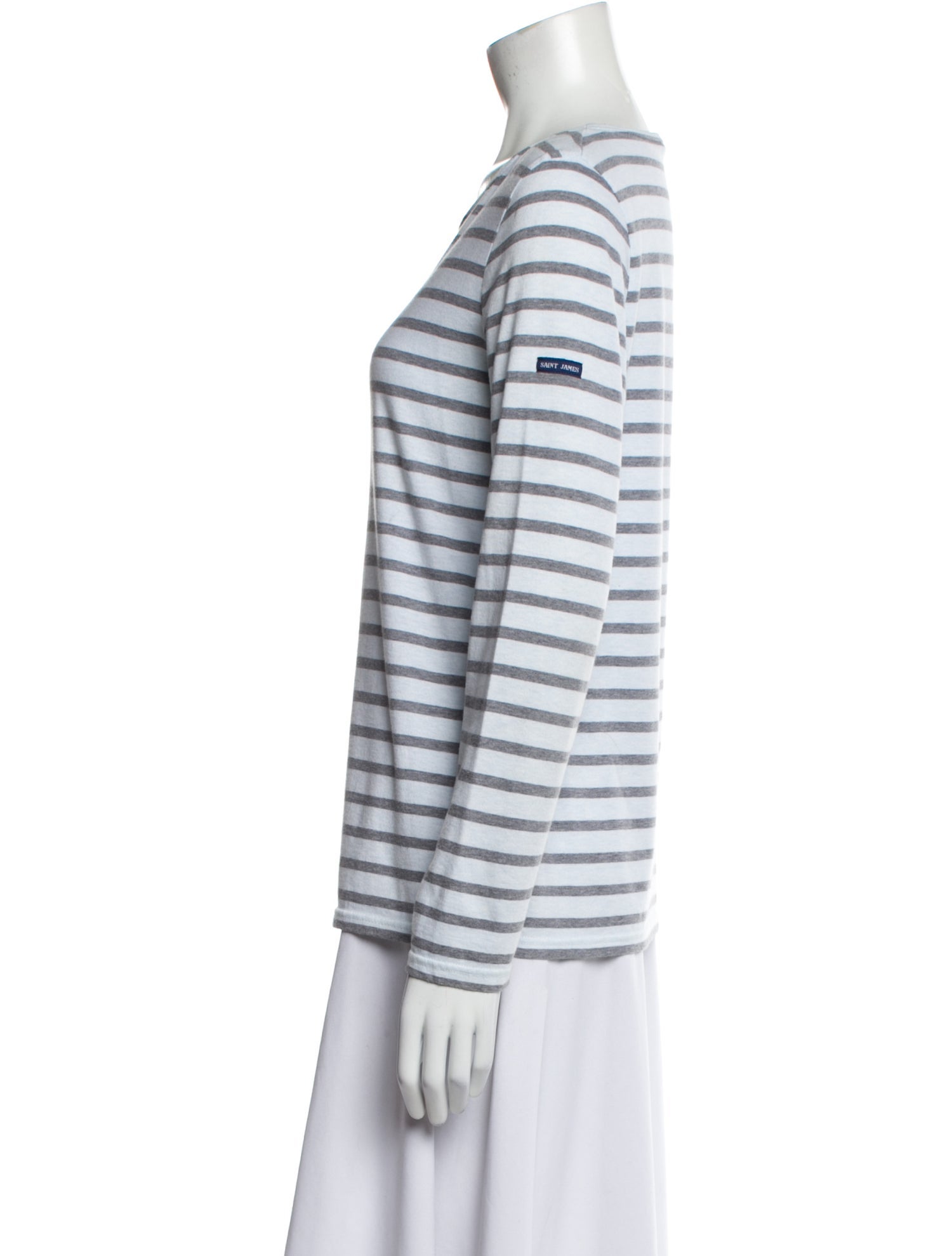 Saint James Striped Scoop Neck T-Shirt
