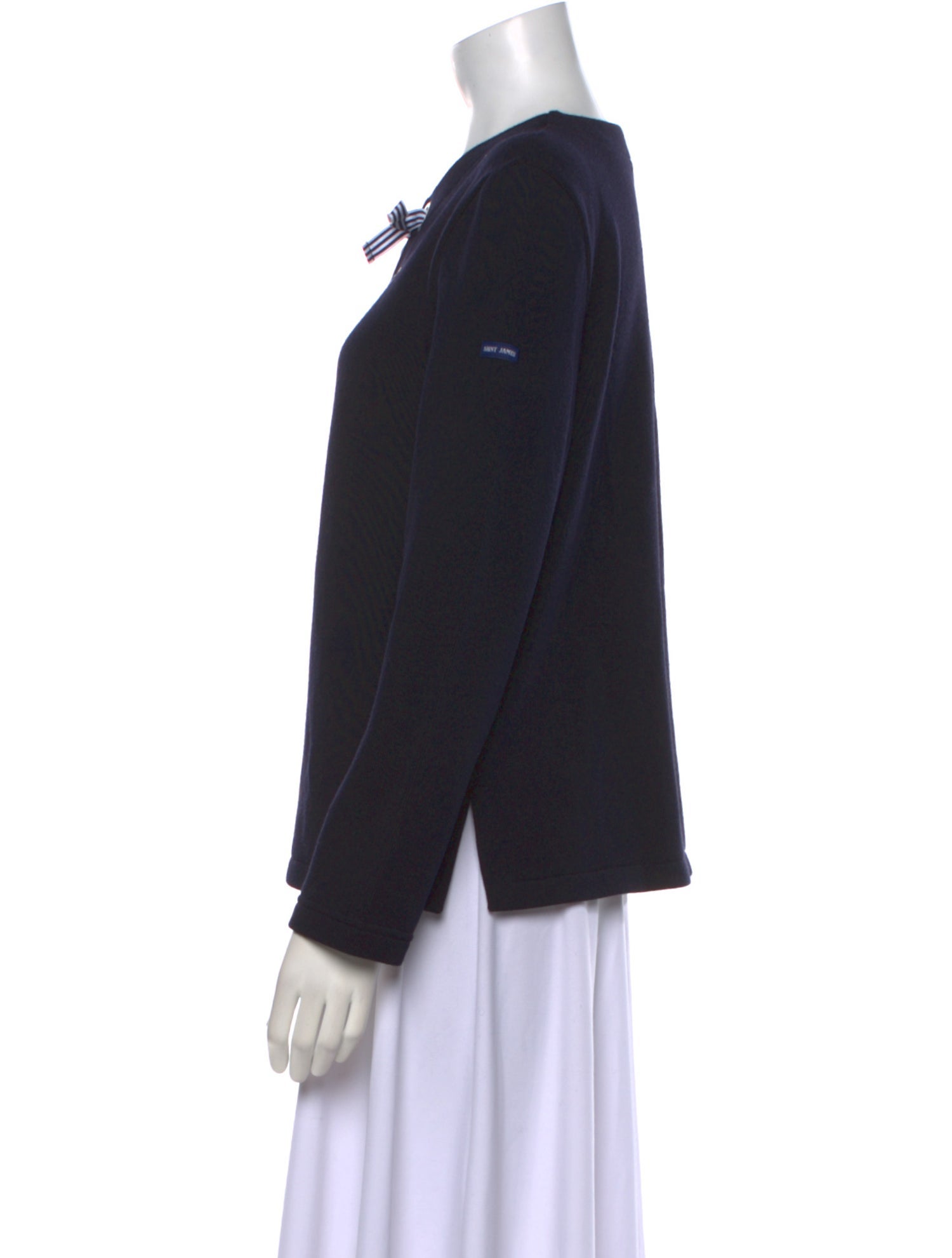 Saint James Graphic Print Scoop Neck Sweater