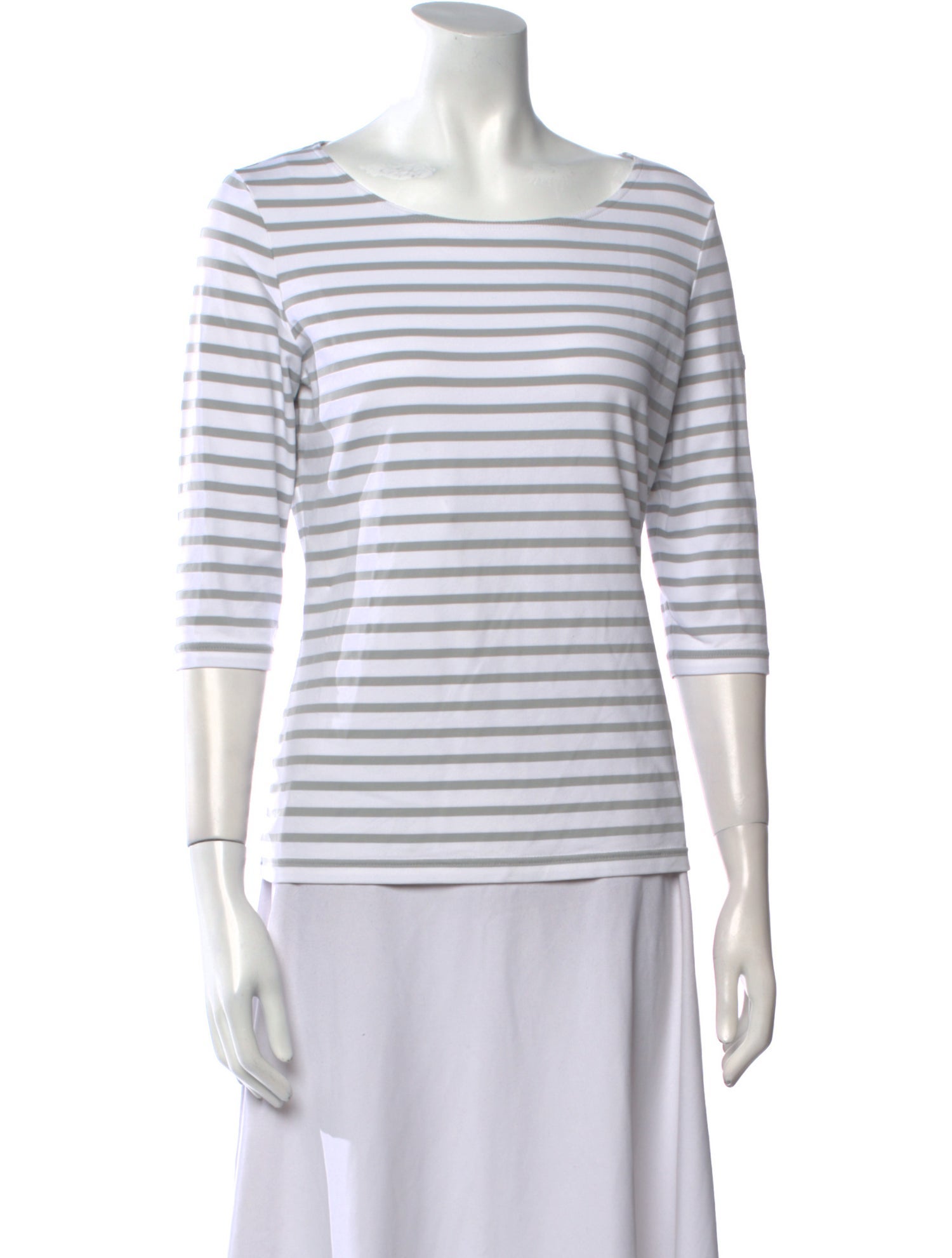 Saint James Striped Scoop Neck T-Shirt