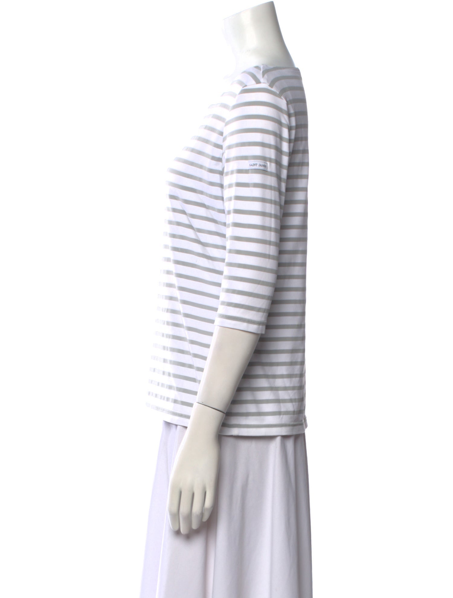 Saint James Striped Scoop Neck T-Shirt