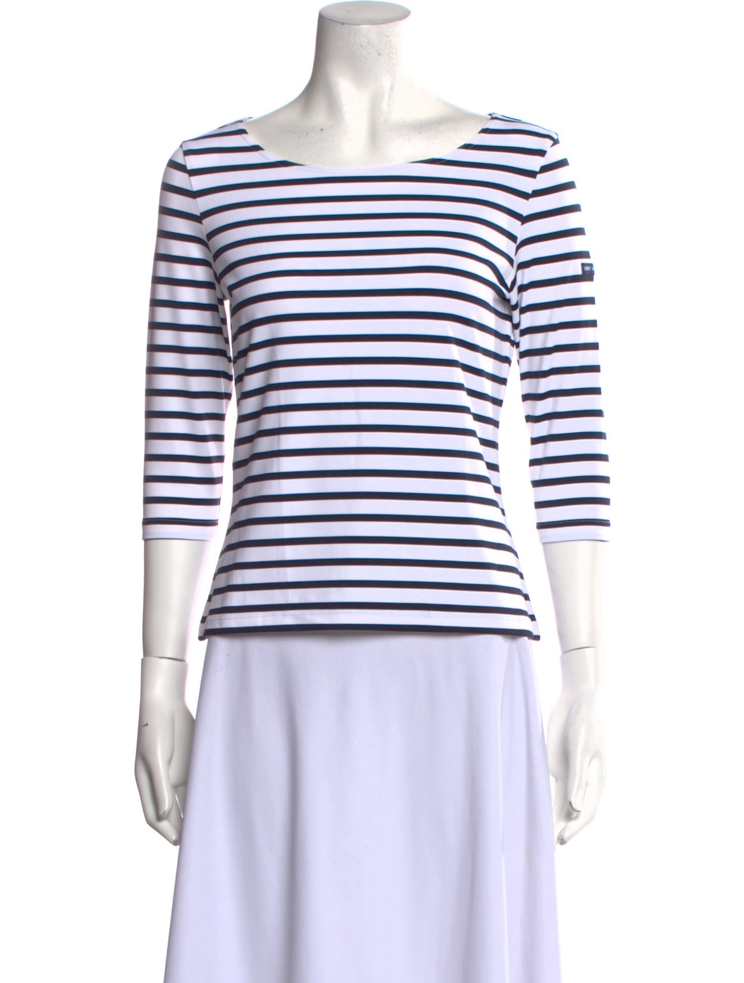 Saint James Striped Scoop Neck T-Shirt