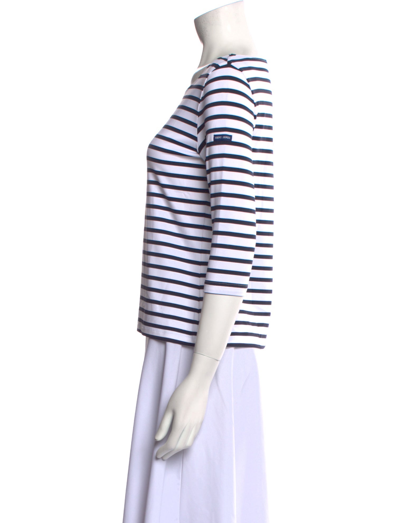 Saint James Striped Scoop Neck T-Shirt