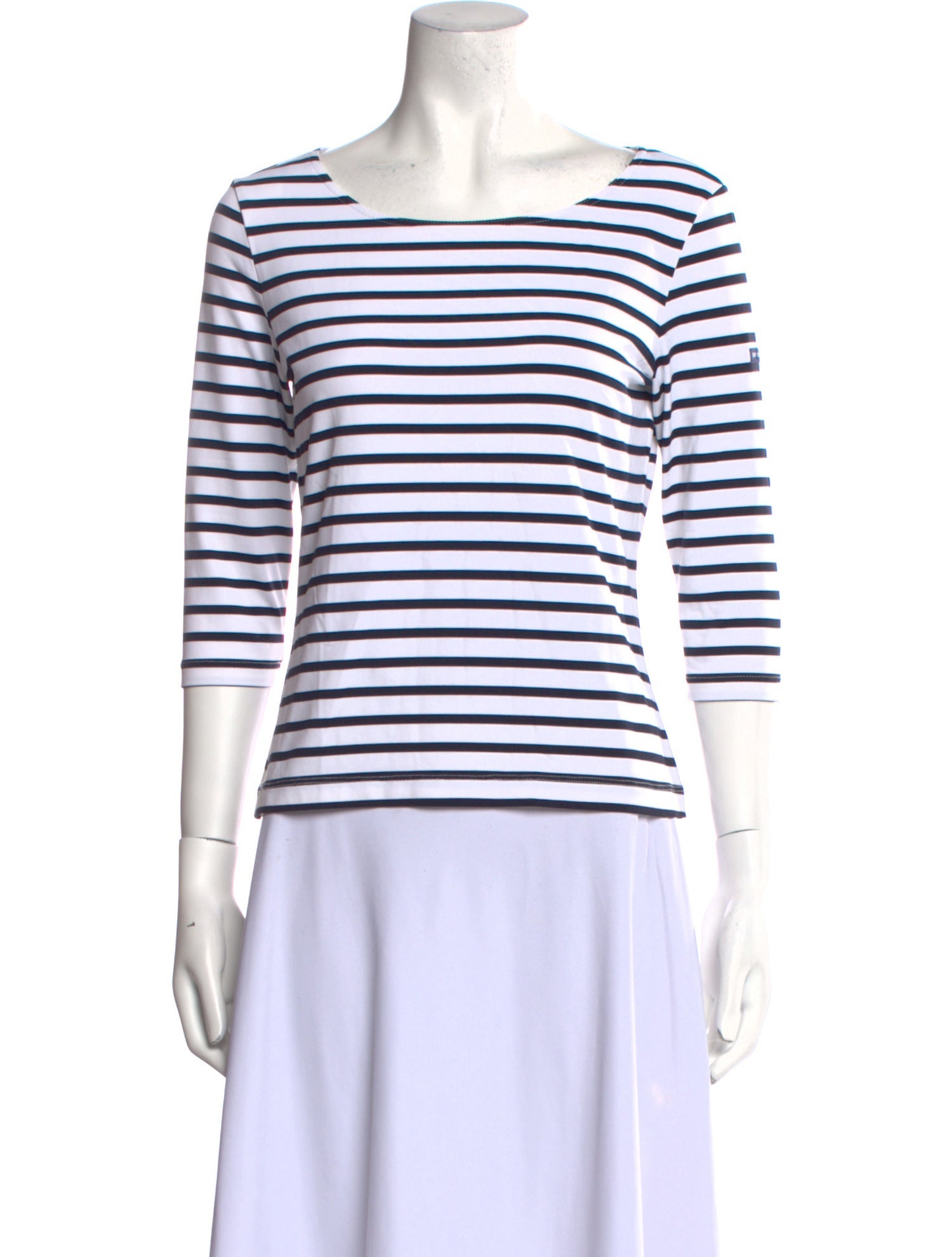 Saint James Striped Scoop Neck T-Shirt