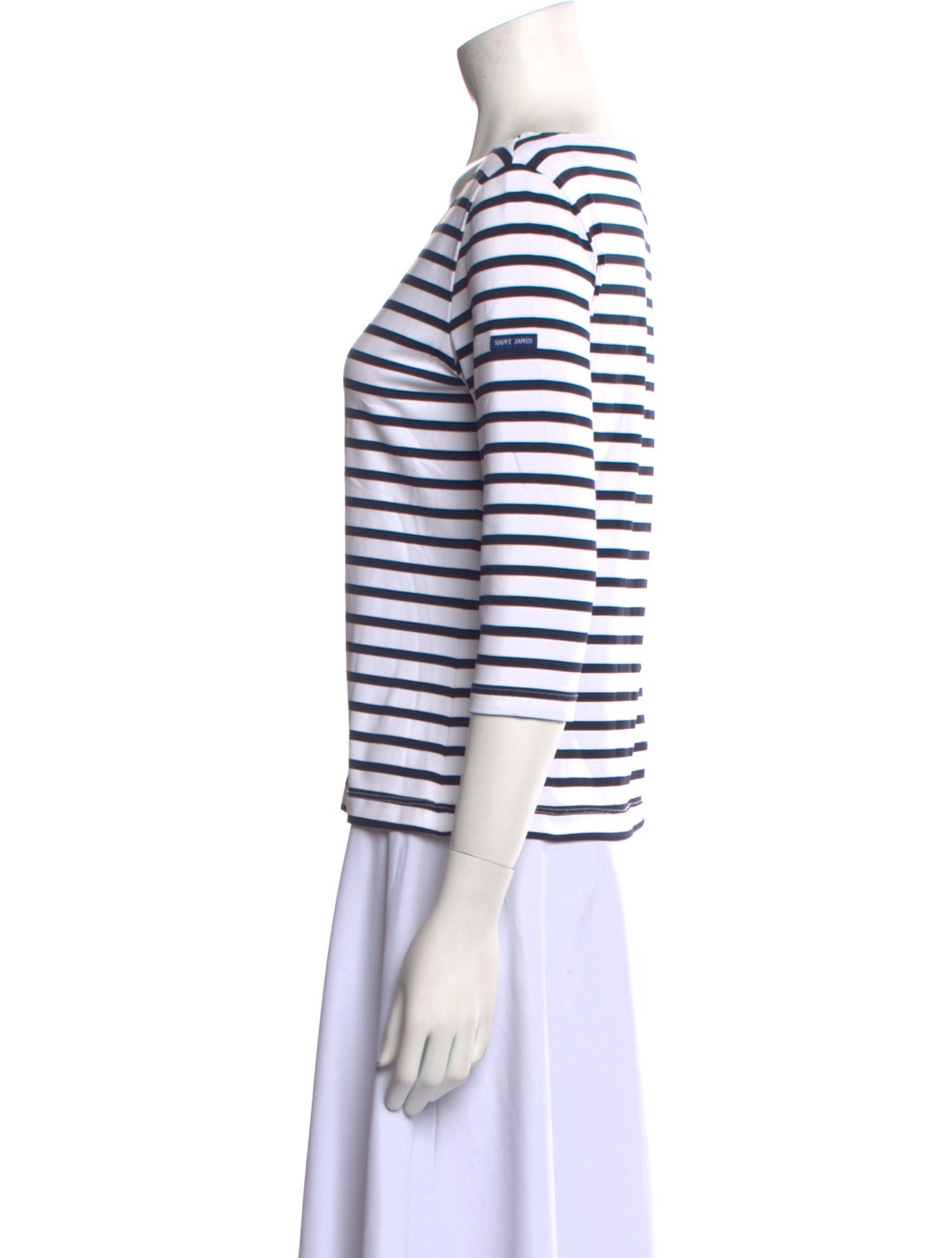 Saint James Striped Scoop Neck T-Shirt