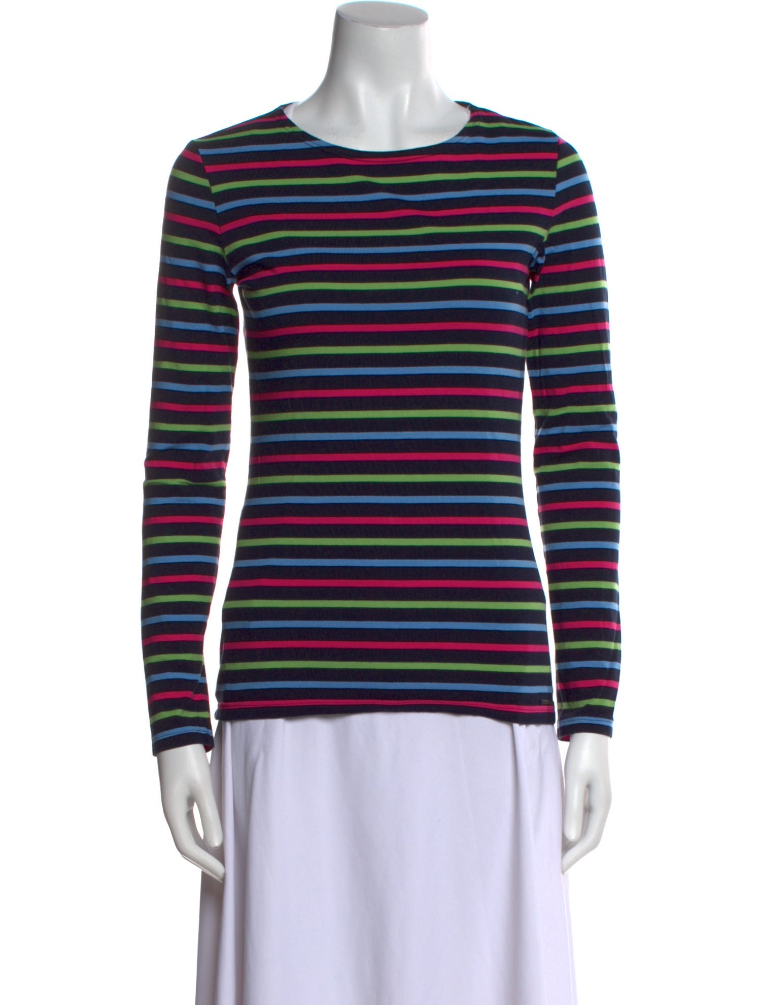 Saint James Striped Crew Neck Top