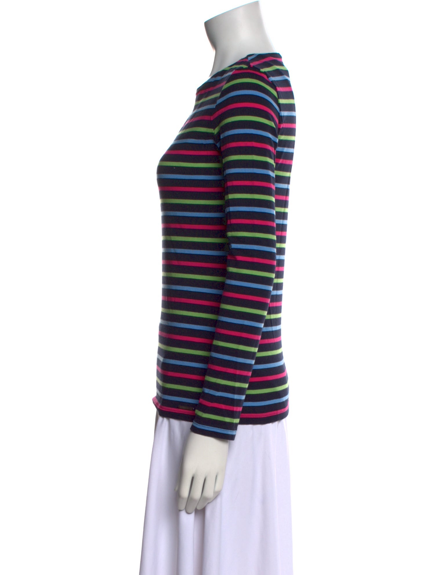 Saint James Striped Crew Neck Top