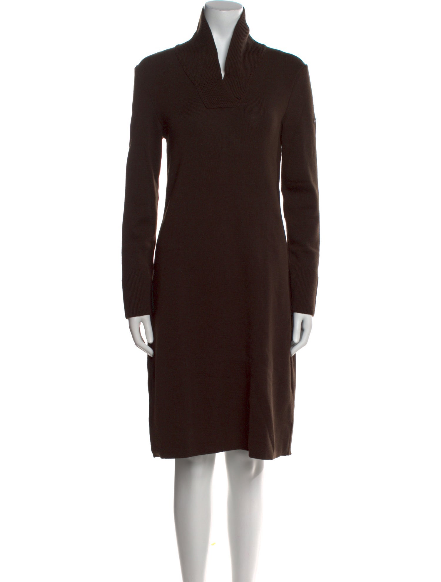 Saint James Cowl Neck Knee-Length Dress