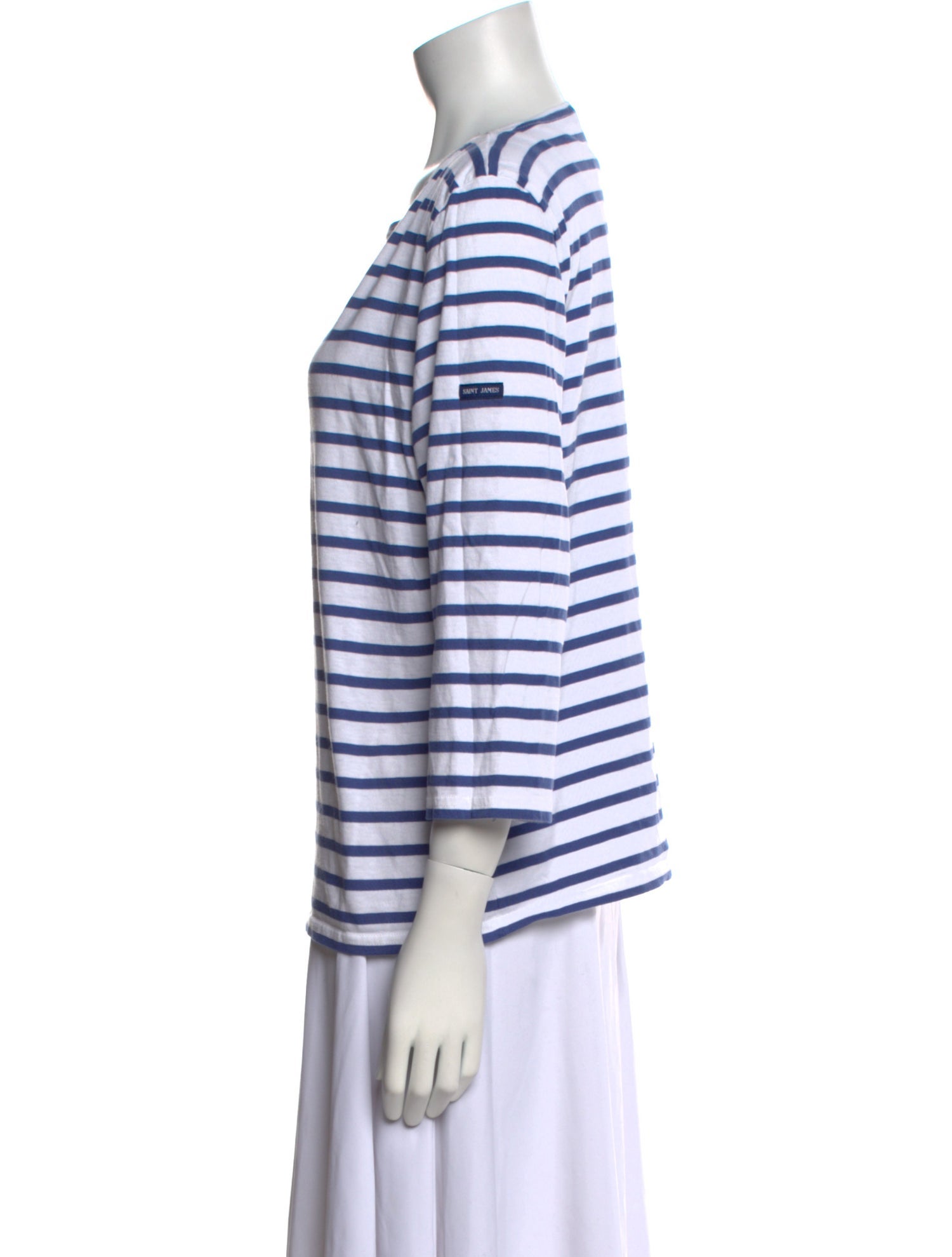 Saint James Striped Scoop Neck T-Shirt
