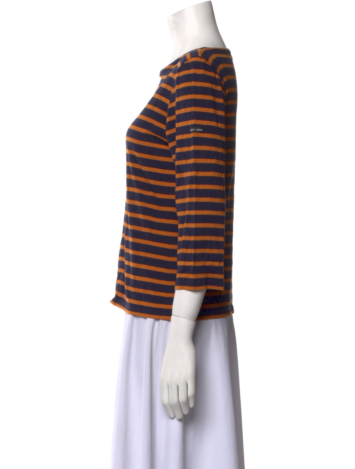 Saint James Striped Scoop Neck T-Shirt