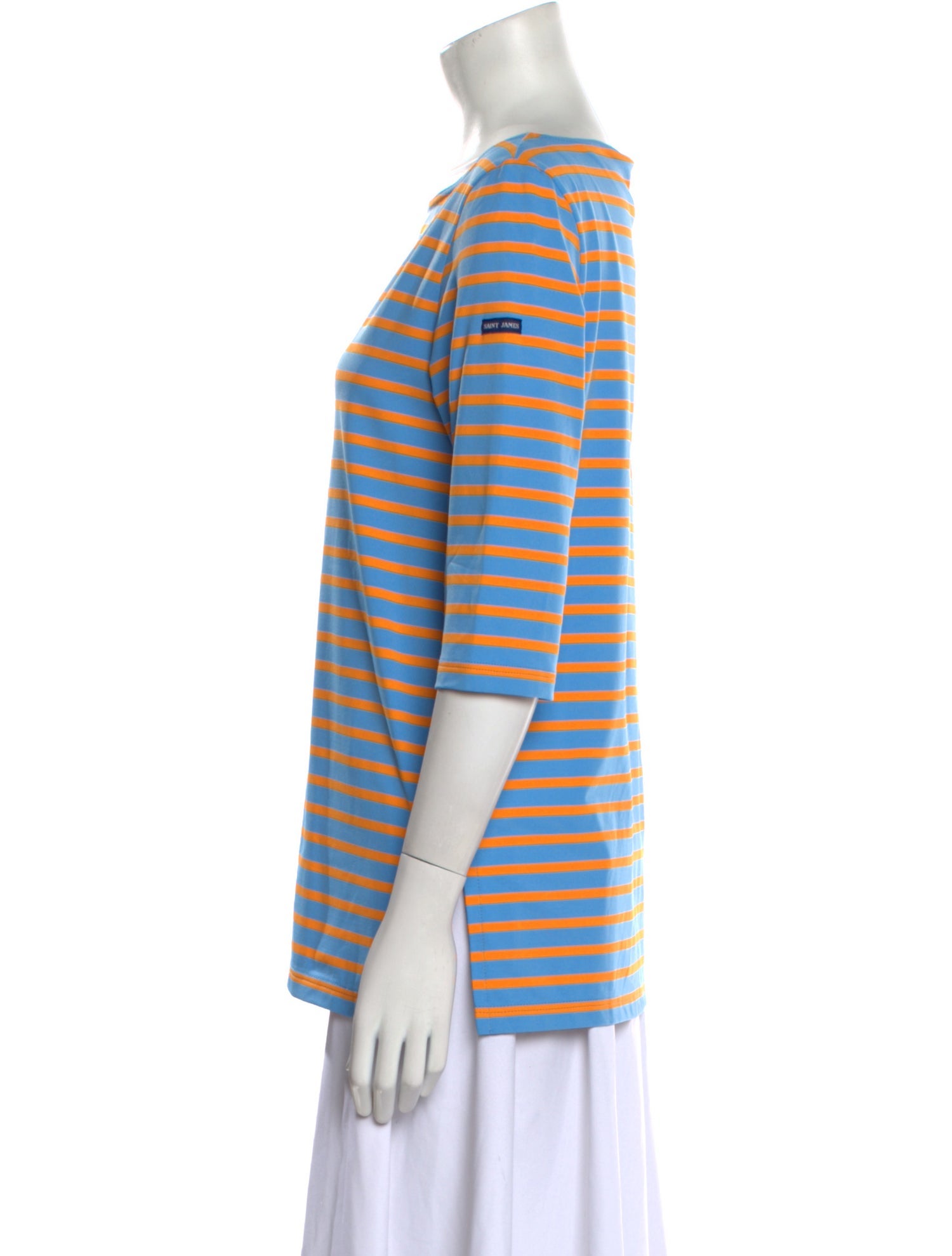 Saint James Striped Bateau Neckline T-Shirt w/ Tags