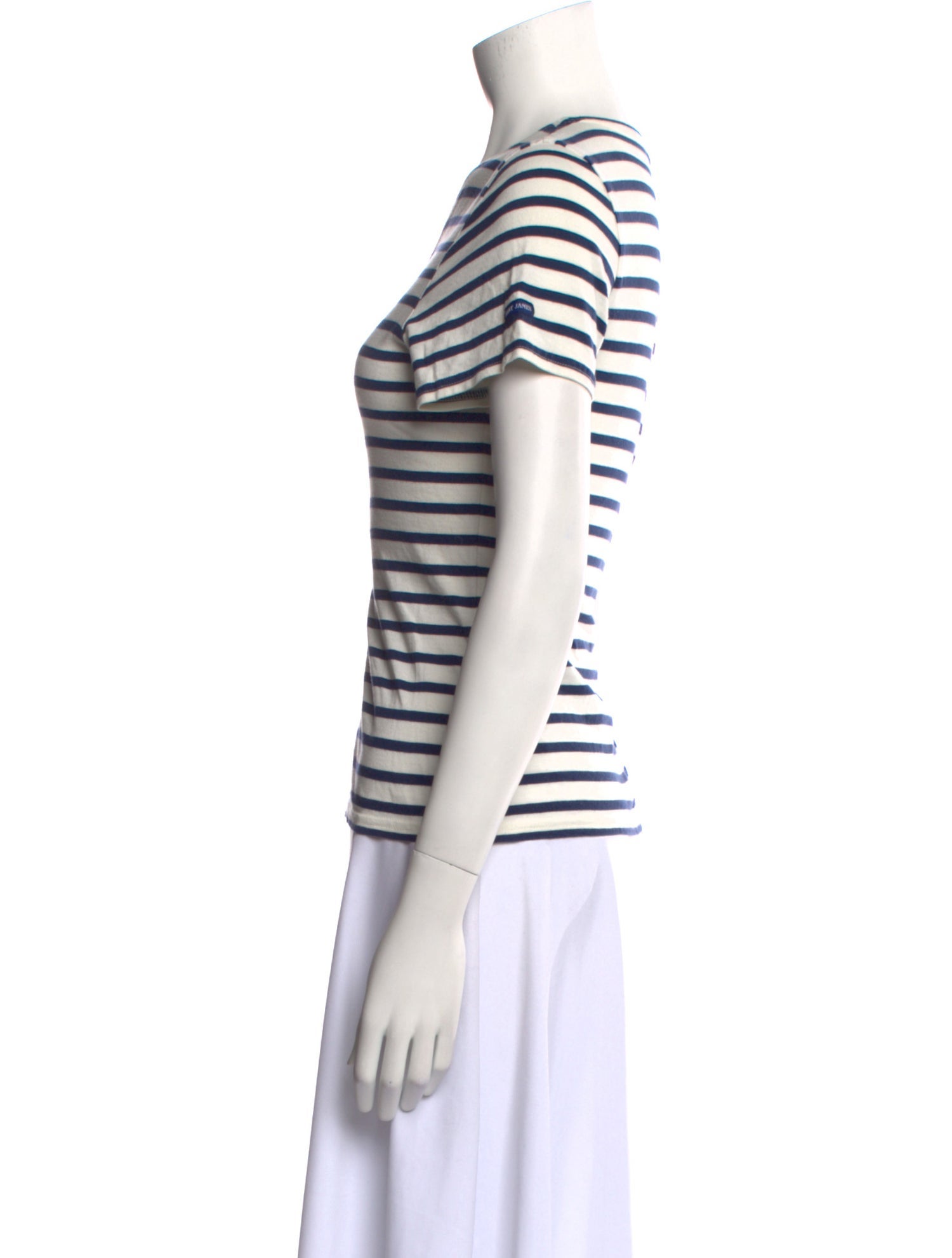 Saint James Striped Scoop Neck T-Shirt