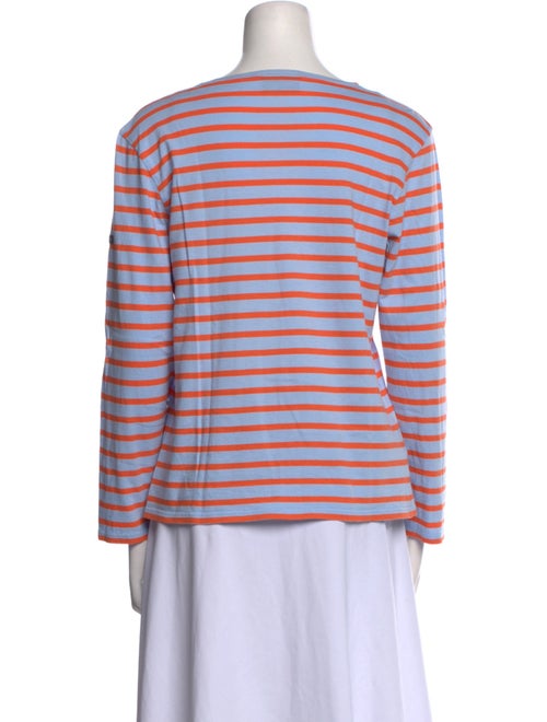 Saint James Striped Bateau Neckline Top