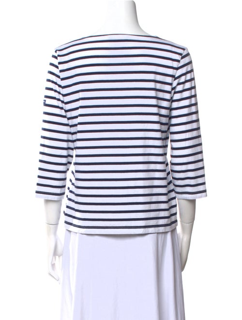 Saint James Striped Bateau Neckline Top