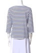 Saint James Striped Bateau Neckline Top