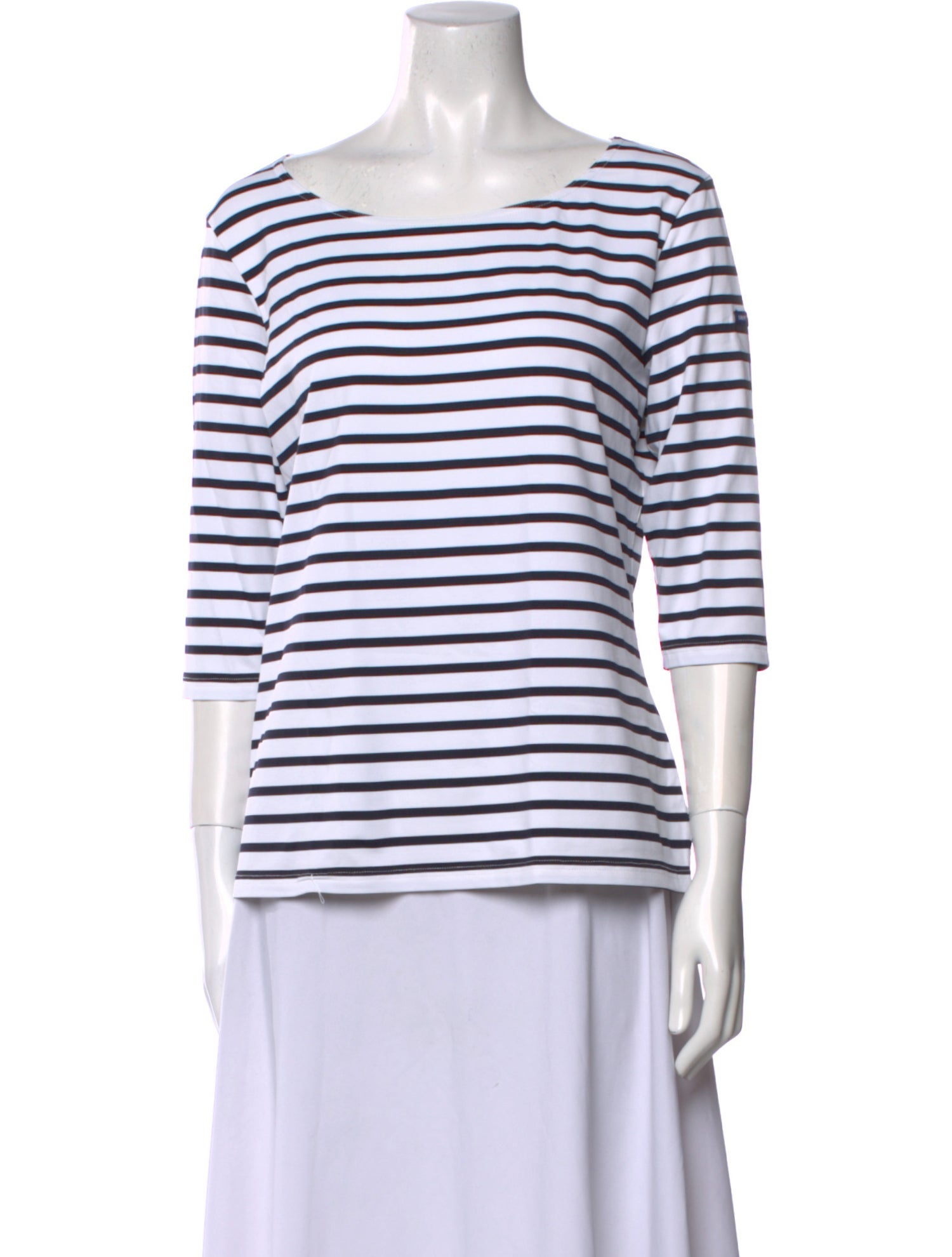 Saint James Striped Scoop Neck T-Shirt