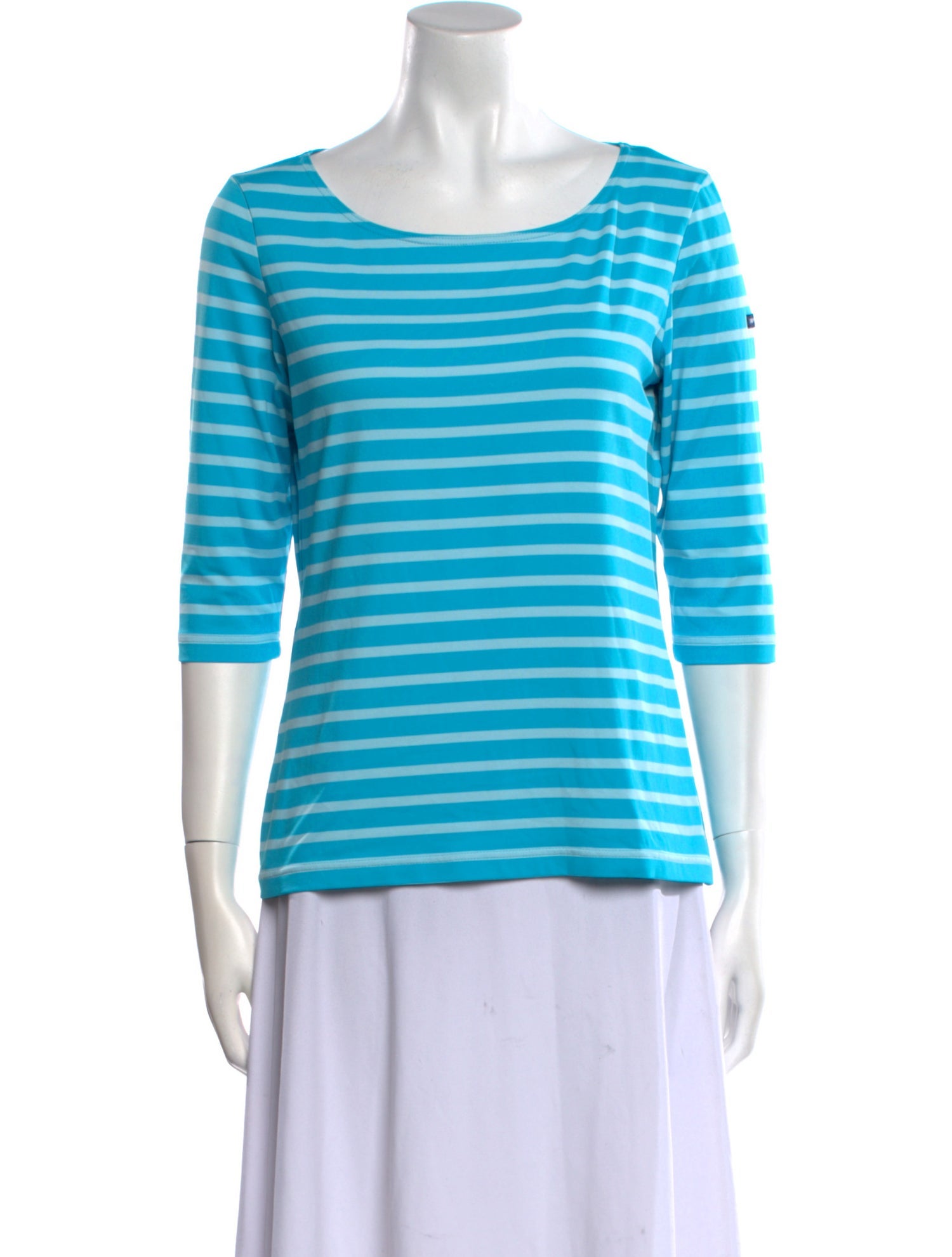 Saint James Striped Scoop Neck T-Shirt
