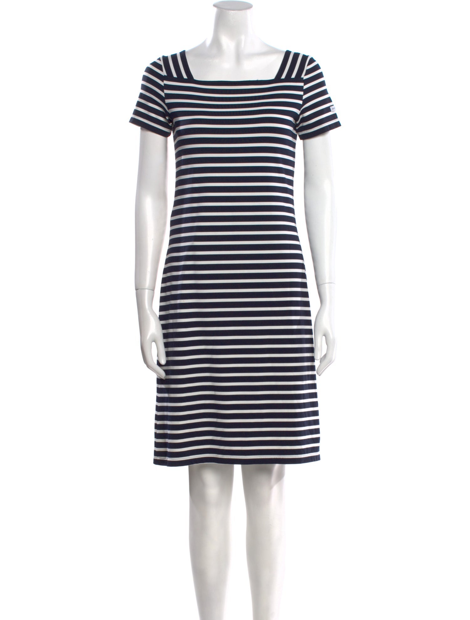 Saint James Striped Knee-Length Dress