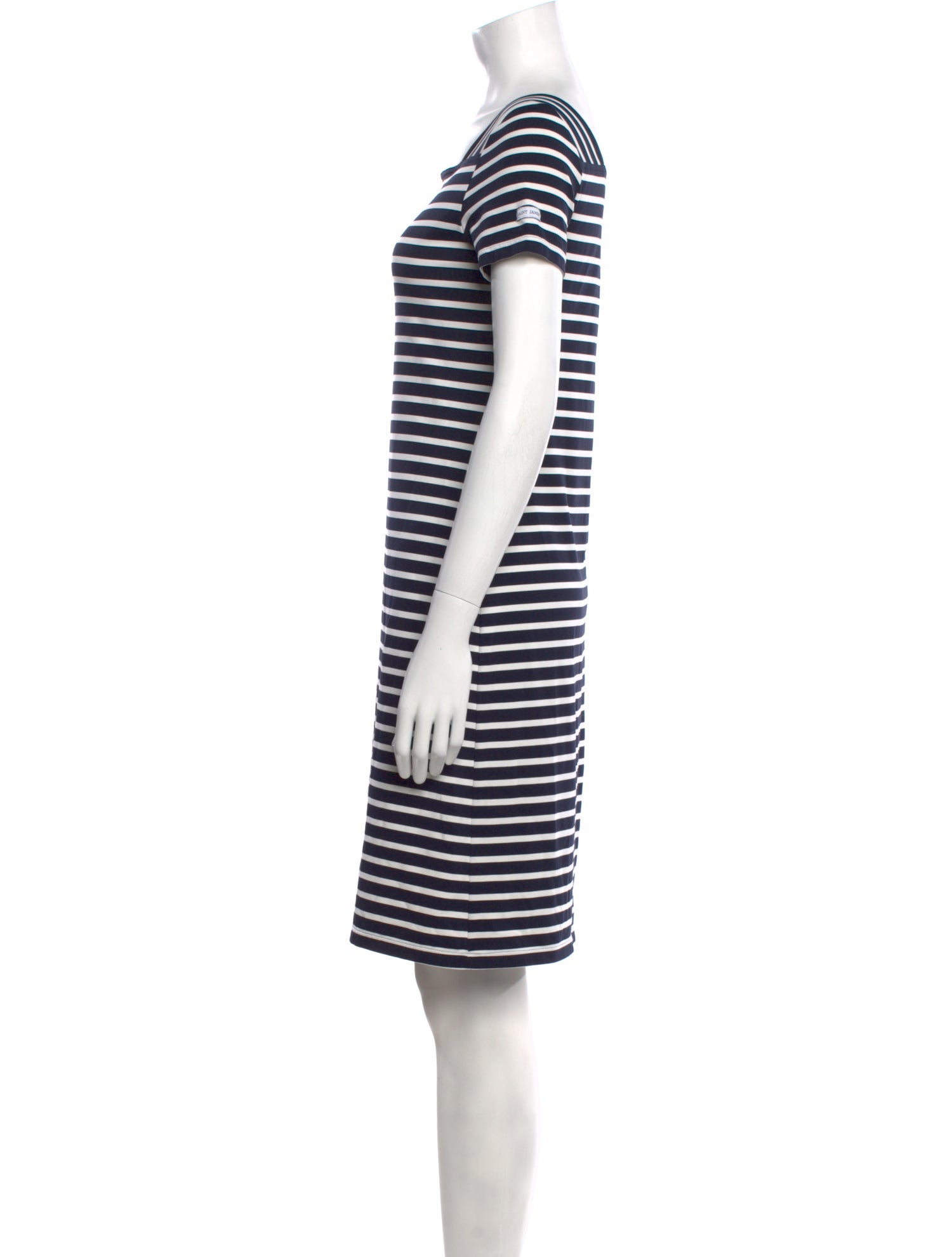 Saint James Striped Knee-Length Dress