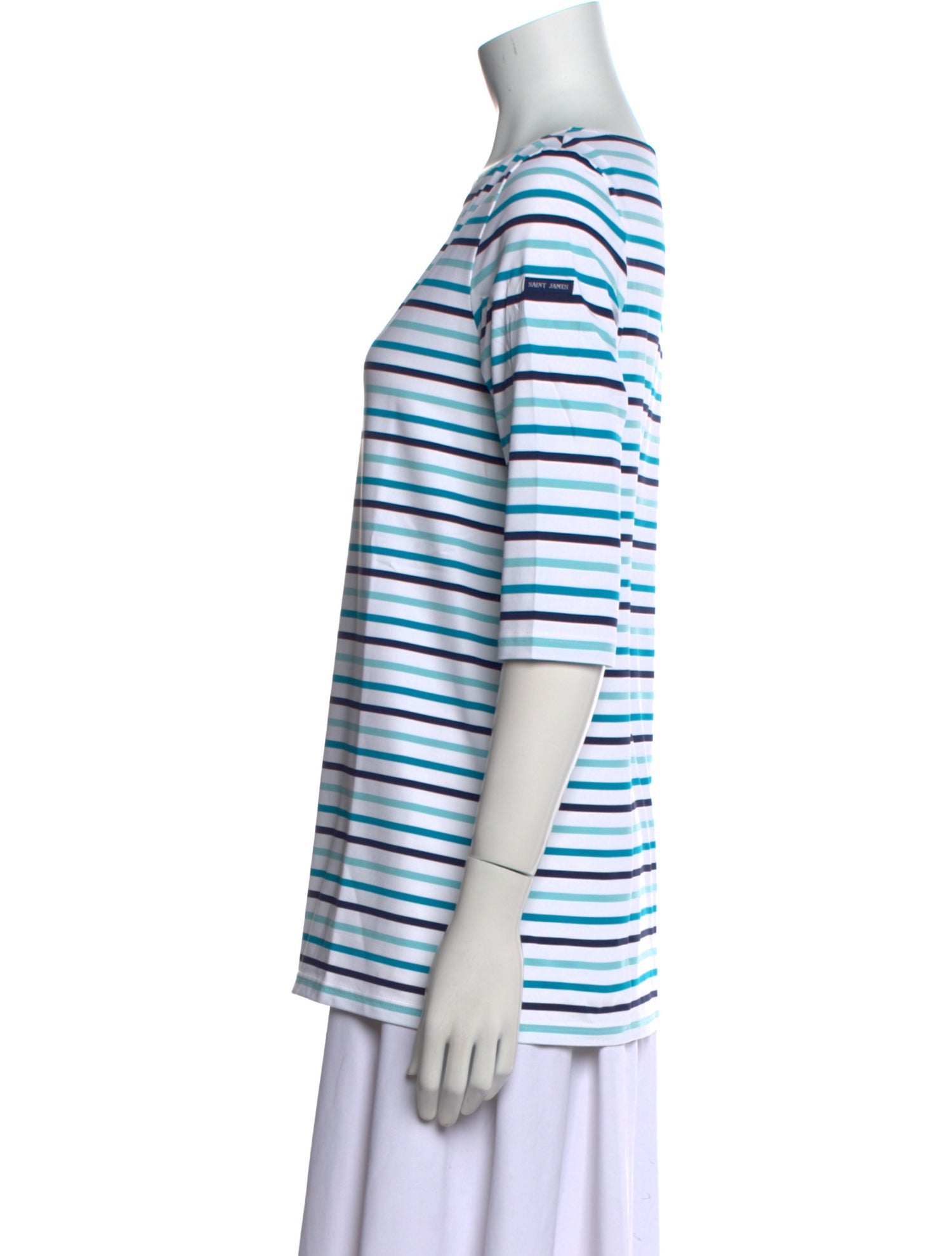 Saint James Striped Bateau Neckline T-Shirt w/ Tags