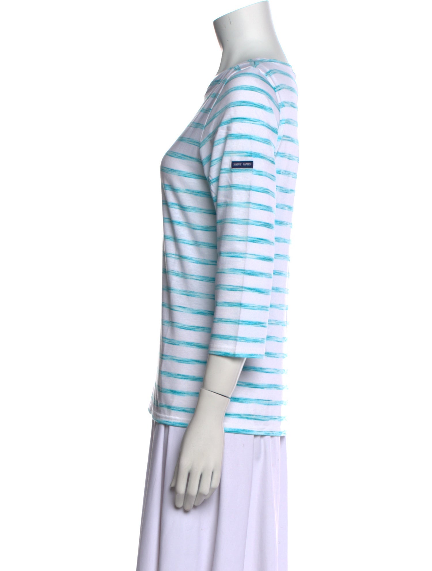Saint James Striped Bateau Neckline T-Shirt w/ Tags
