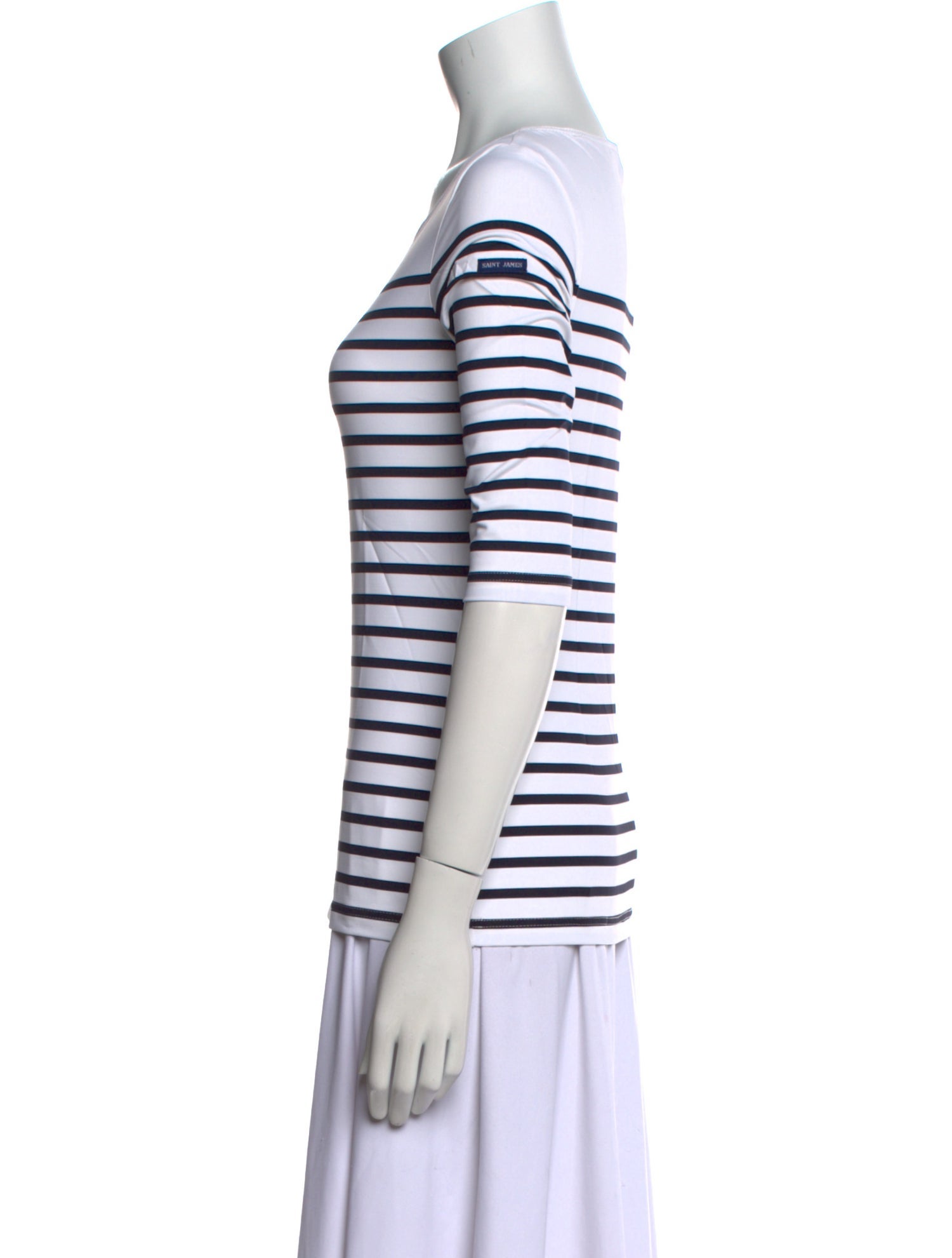 Saint James Striped Bateau Neckline T-Shirt w/ Tags