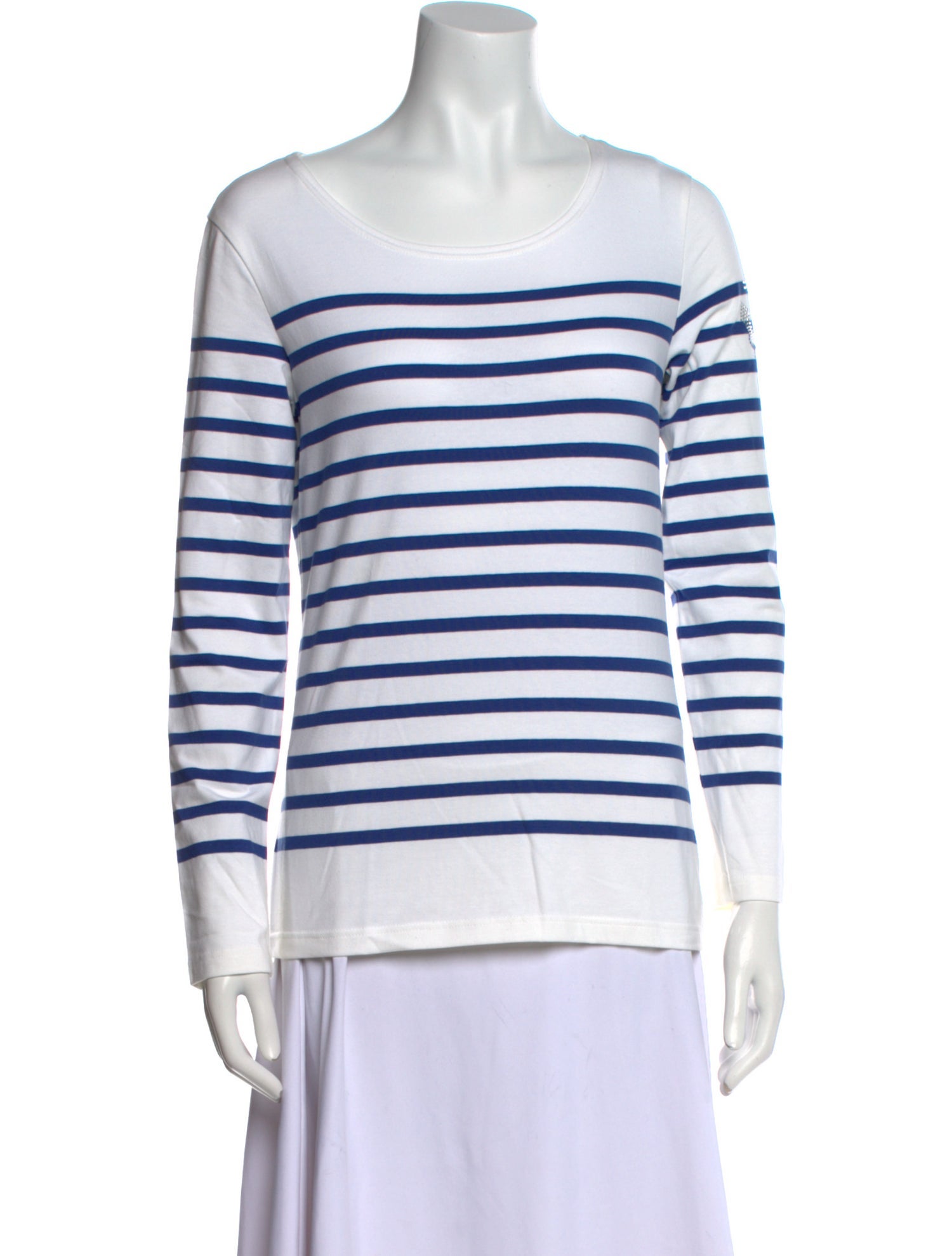 Saint James Striped Scoop Neck Top