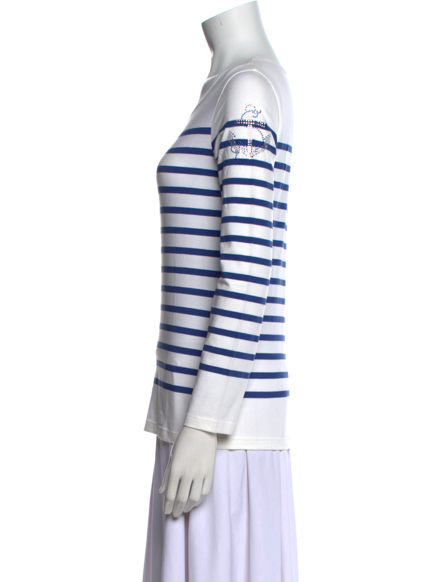 Saint James Striped Scoop Neck Top