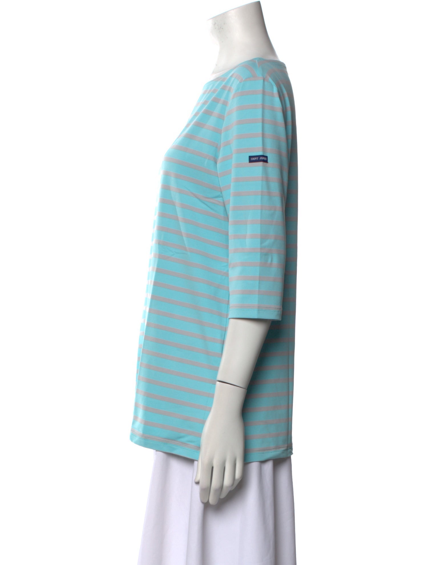 Saint James Striped Bateau Neckline T-Shirt w/ Tags