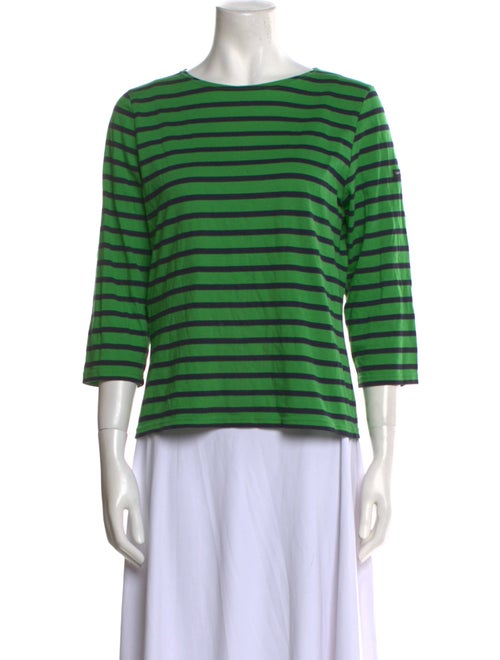 Saint James Striped Bateau Neckline Top