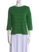 Saint James Striped Bateau Neckline Top