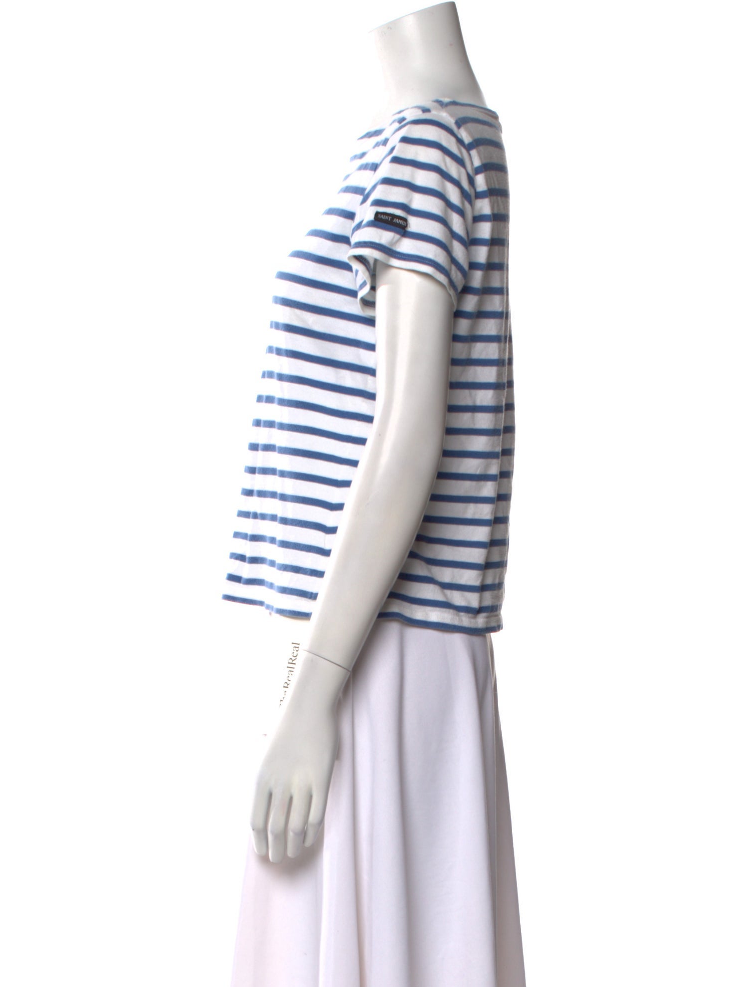 Saint James Striped Scoop Neck T-Shirt