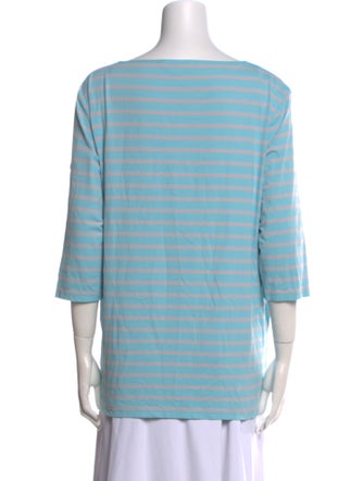 Saint James Striped Bateau Neckline Top