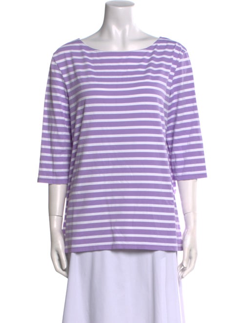 Saint James Striped Bateau Neckline Top