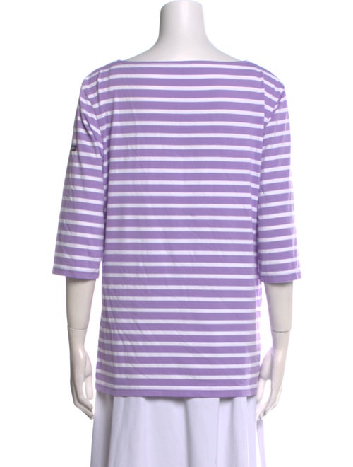 Saint James Striped Bateau Neckline Top