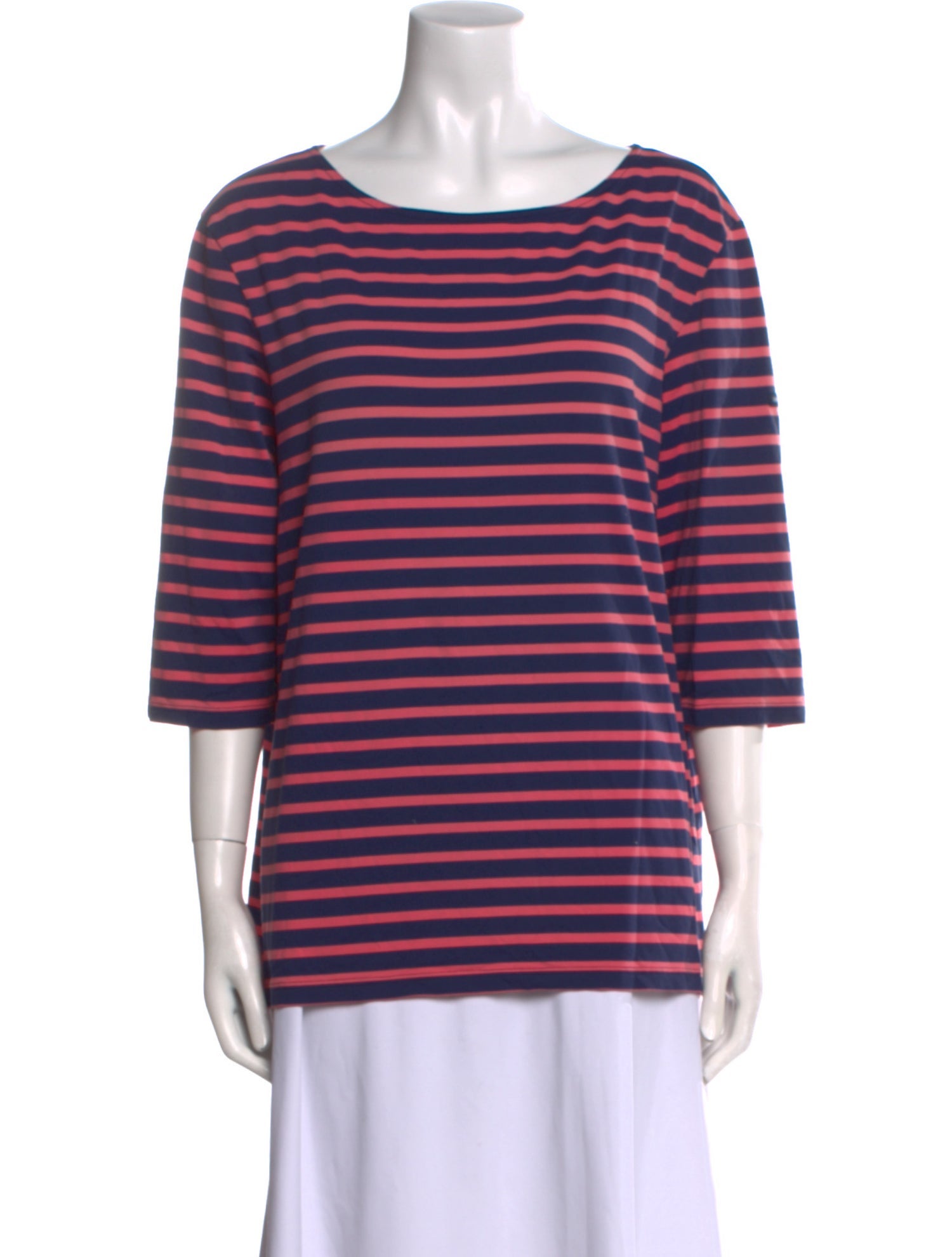 Saint James Striped Scoop Neck T-Shirt