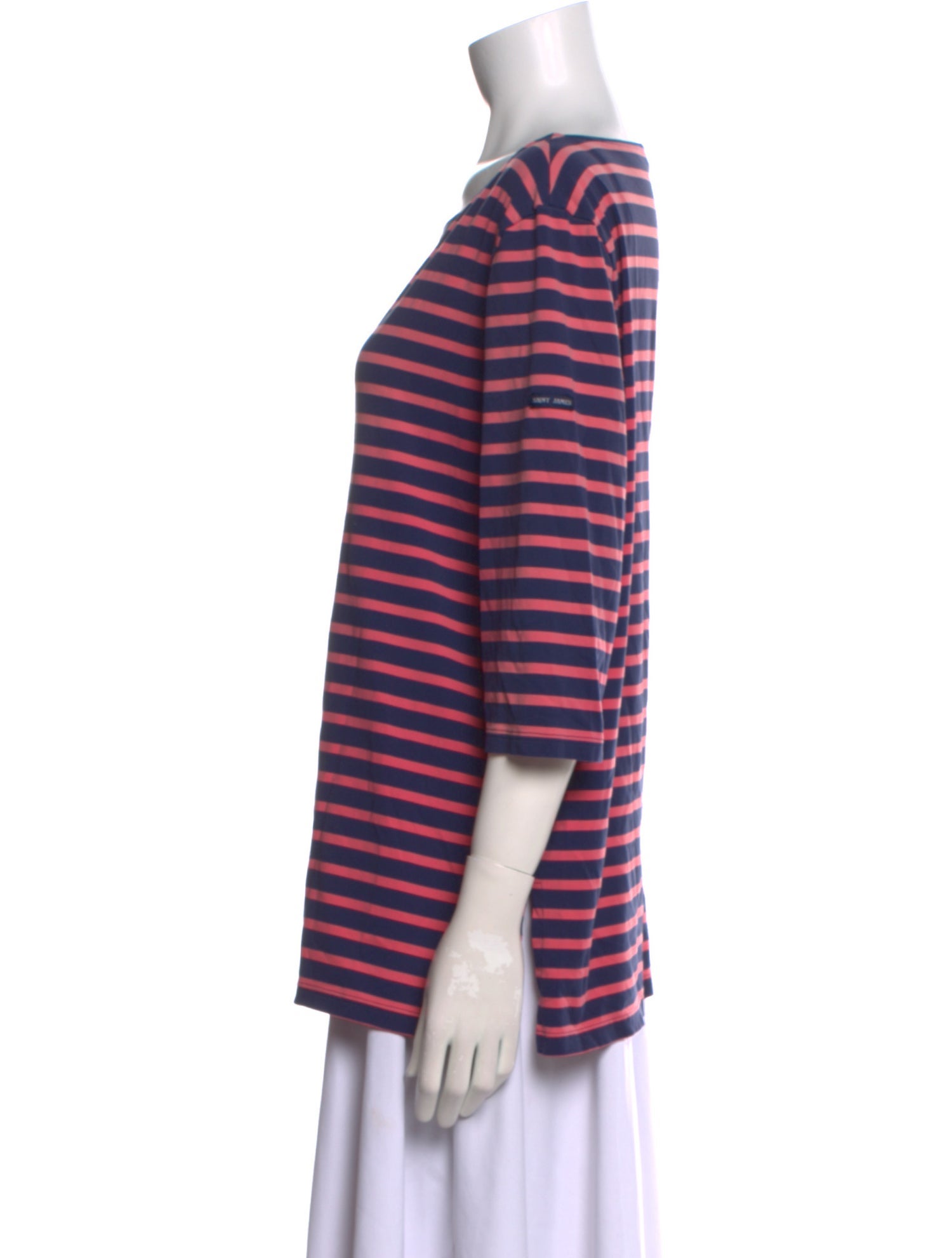 Saint James Striped Scoop Neck T-Shirt