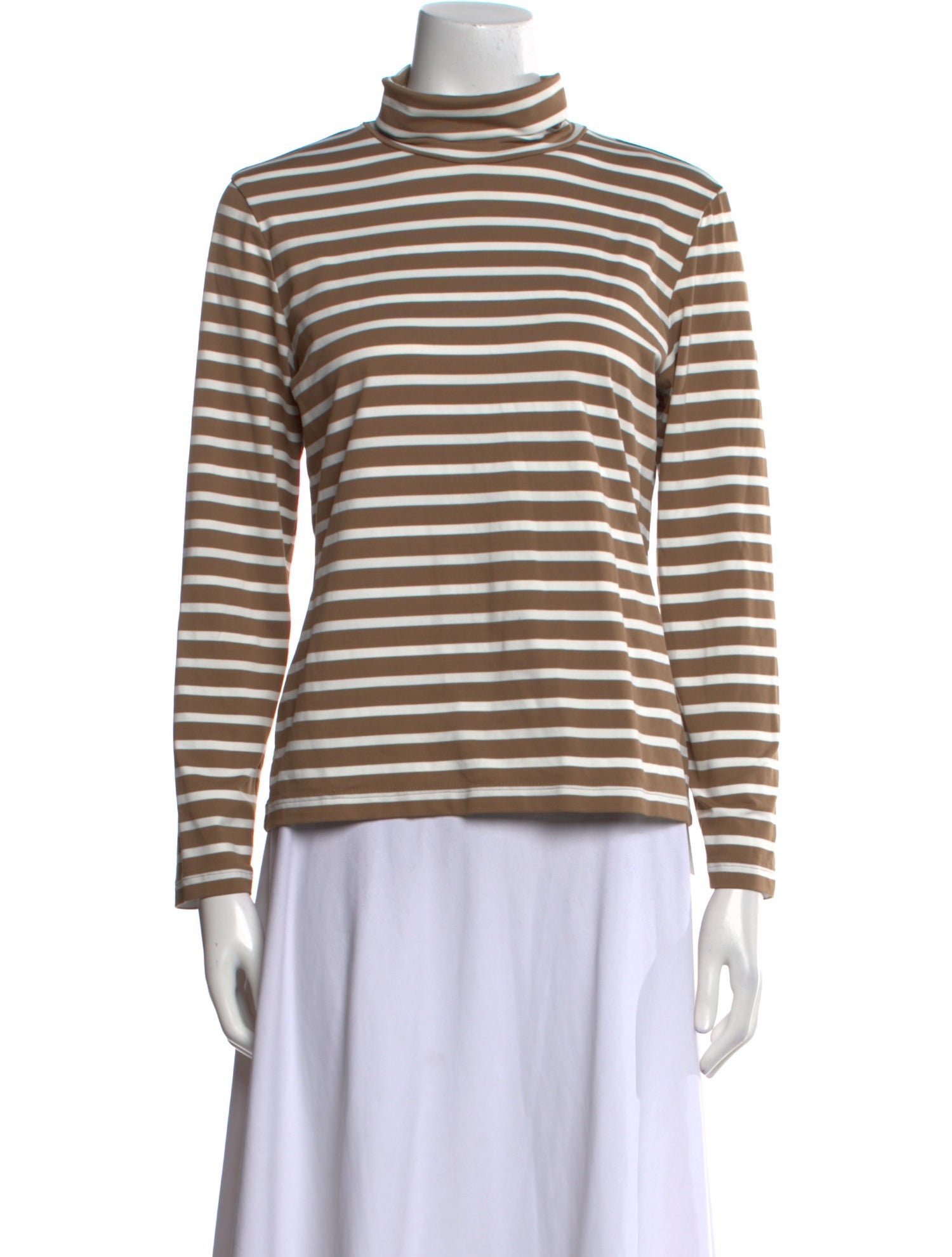 Saint James Striped Turtleneck Top