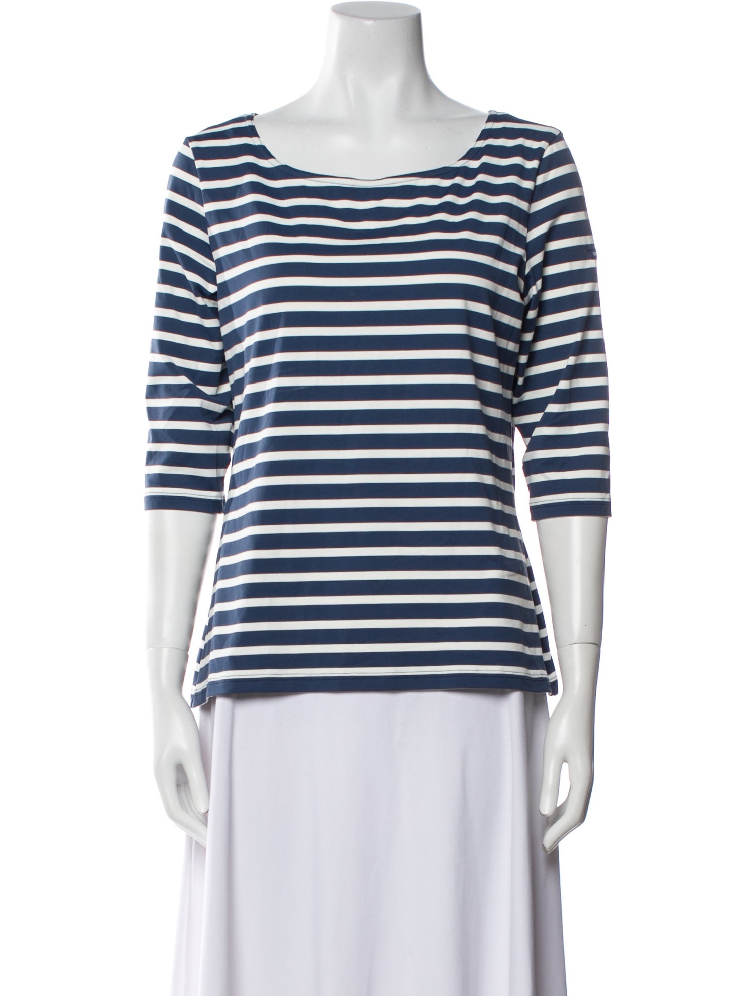 Saint James Striped Scoop Neck T-Shirt