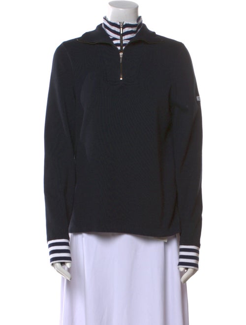 Saint James Mock Neck Long Sleeve Sweatshirt