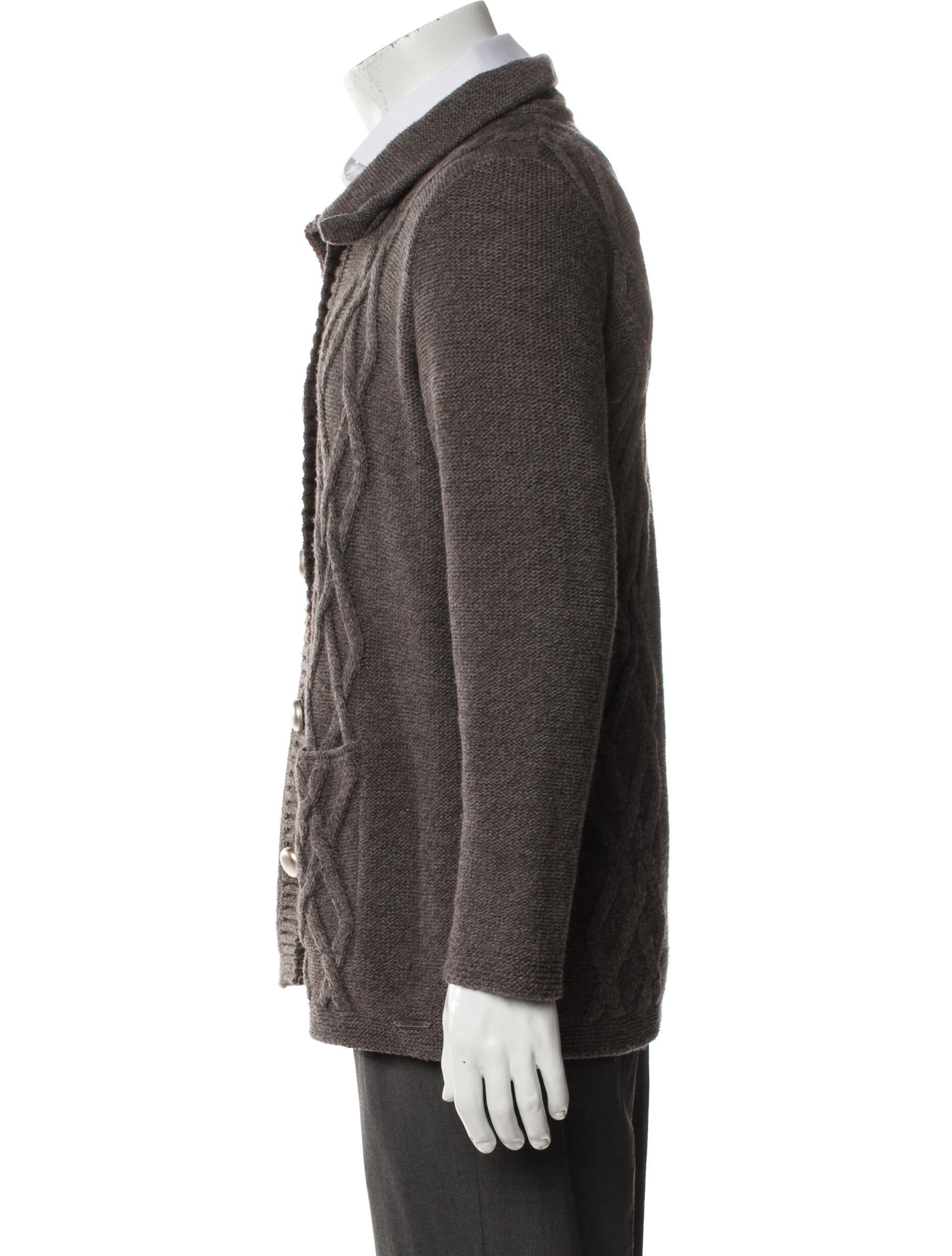 Saint James Collar Long Sleeve Cardigan