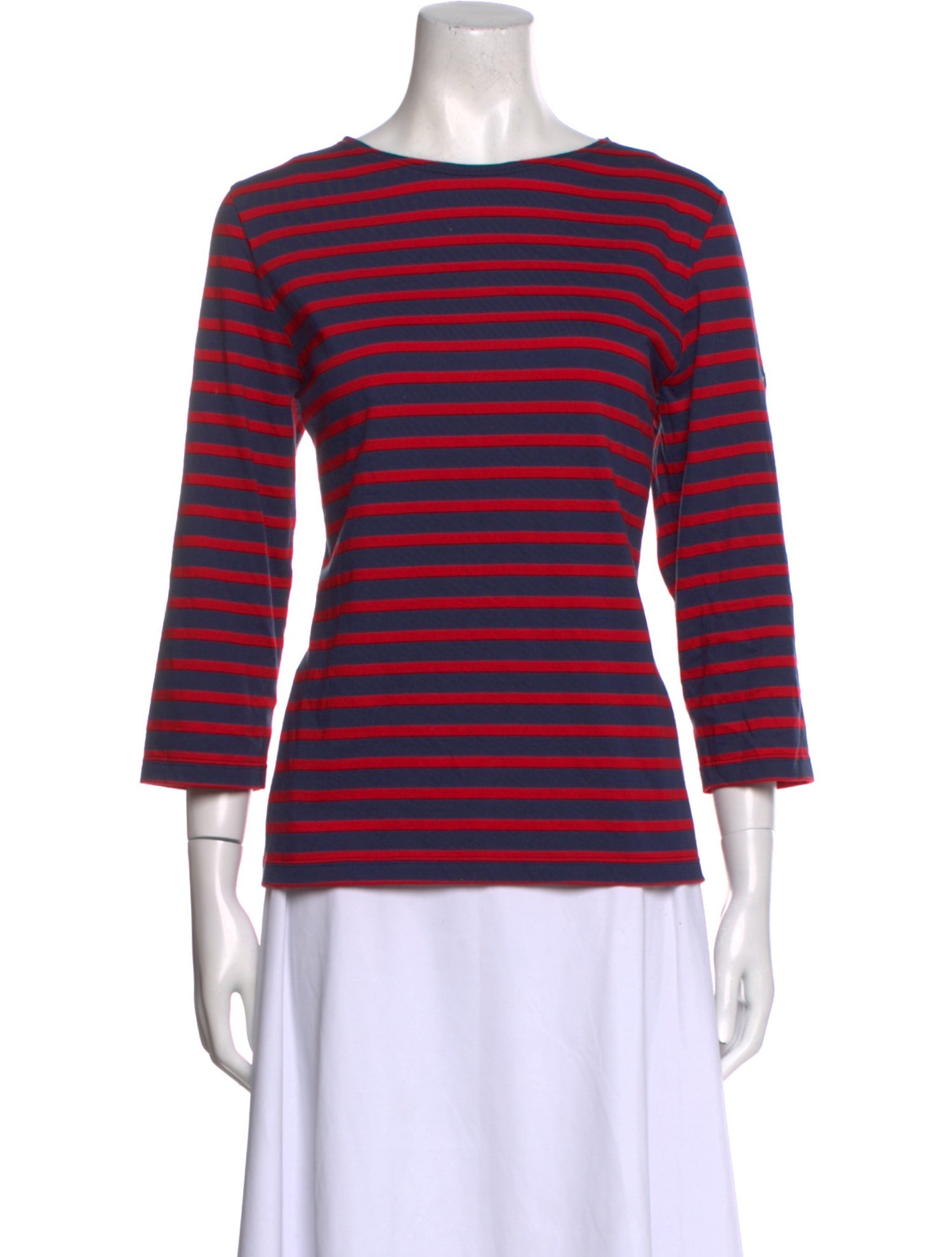 Saint James Striped Scoop Neck T-Shirt
