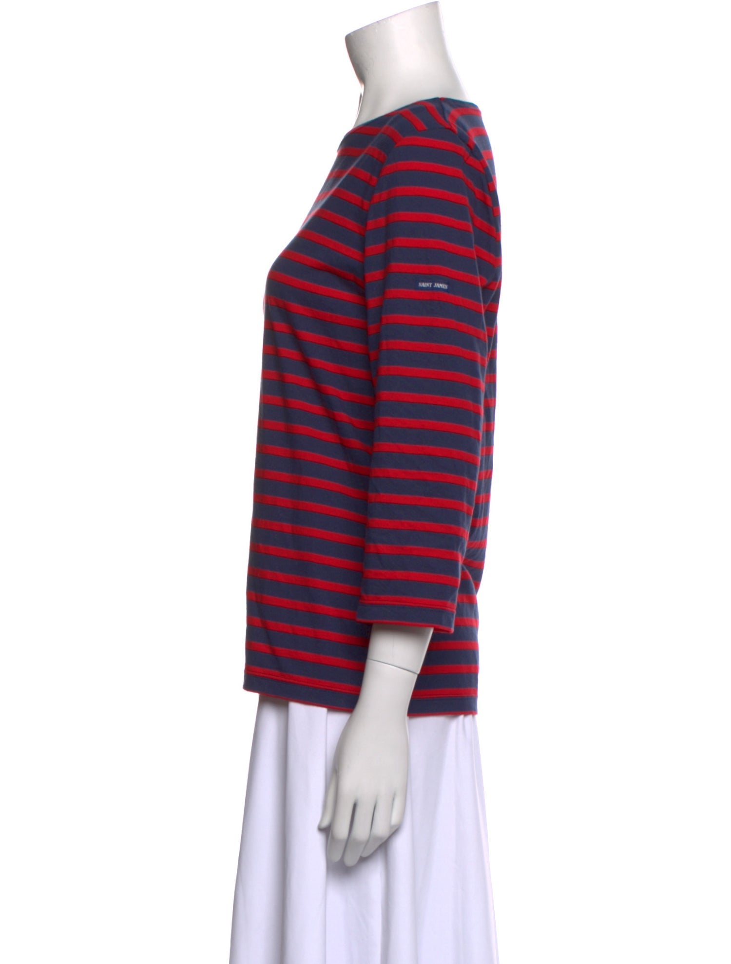 Saint James Striped Scoop Neck T-Shirt