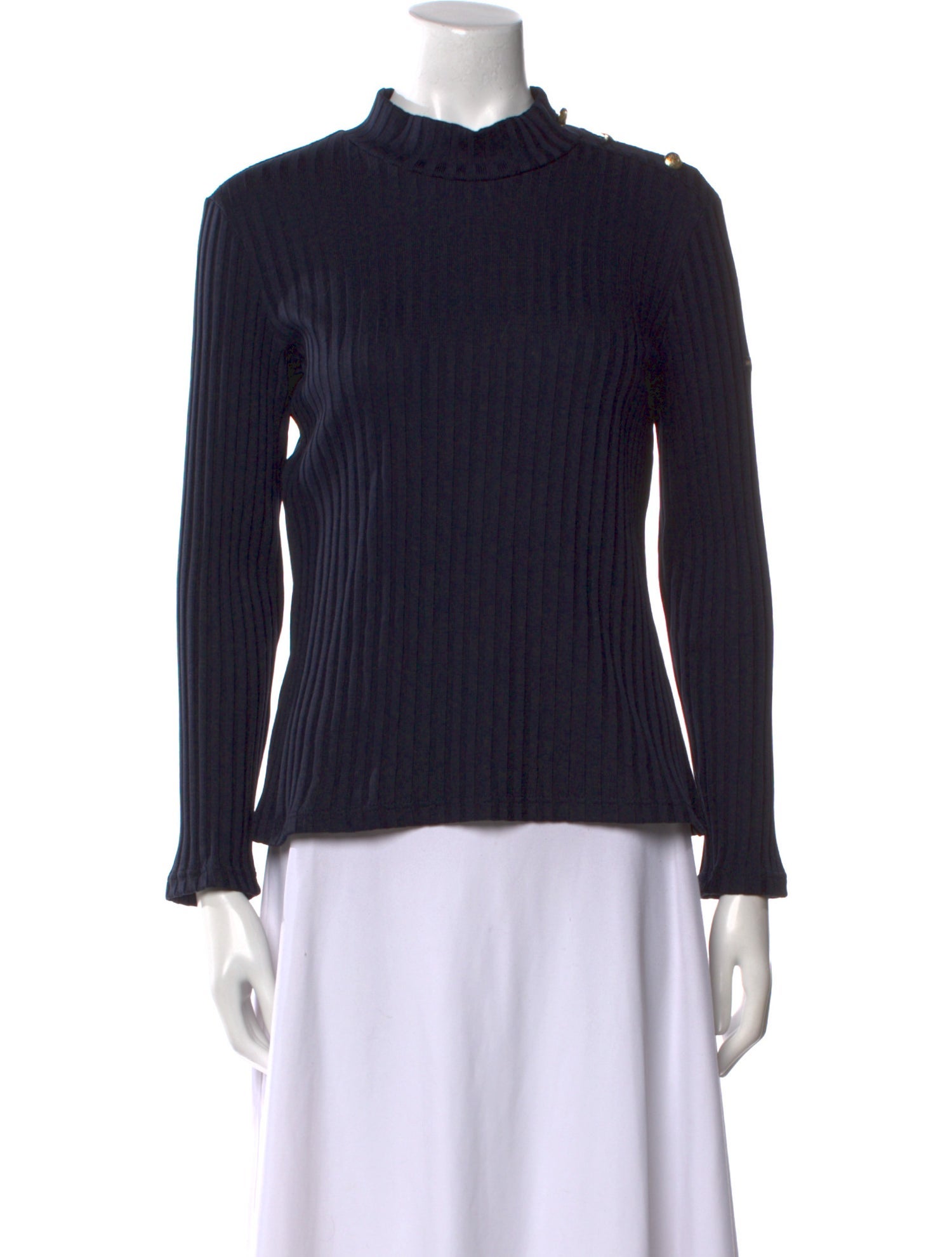 Saint James Mock Neck Sweater