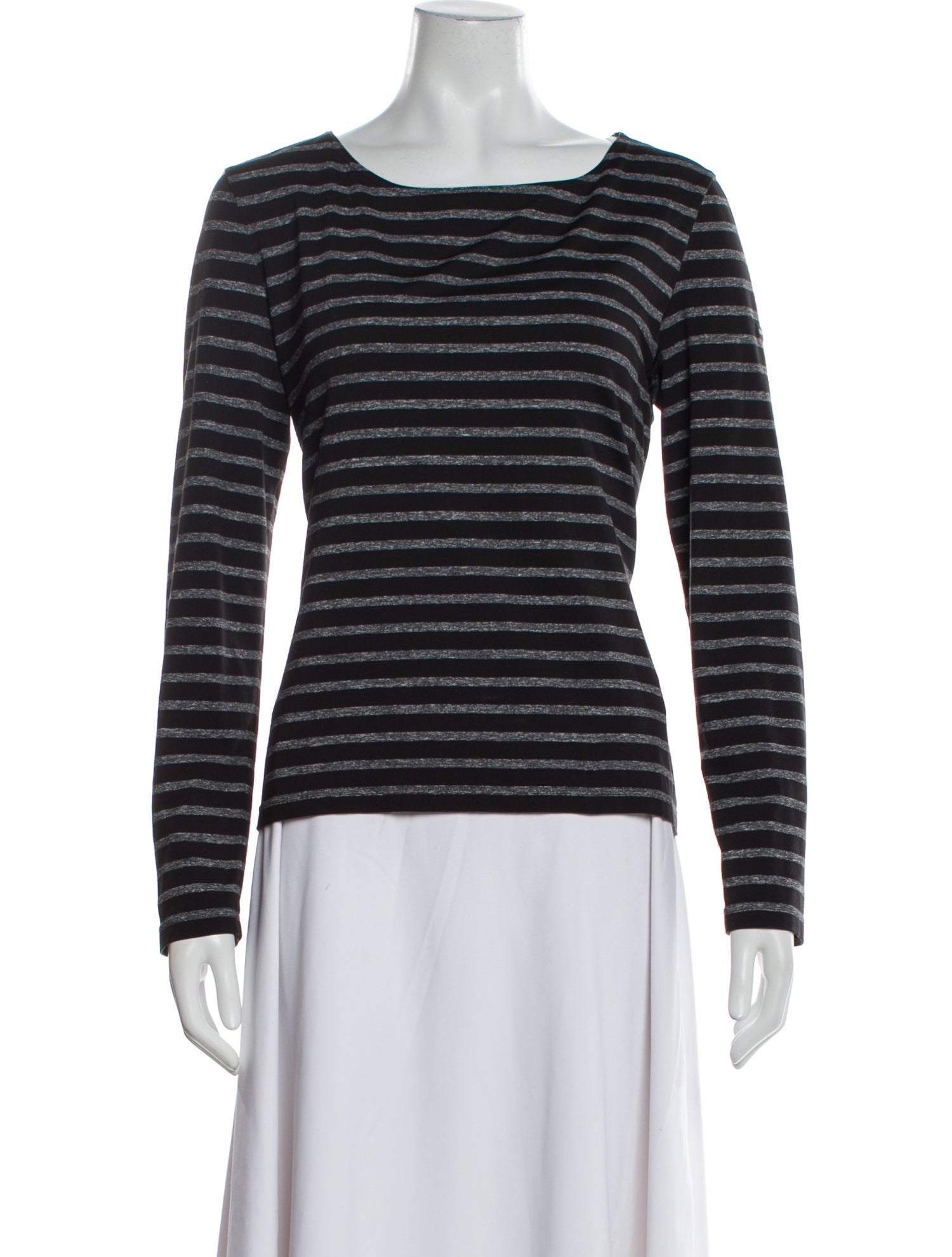 Saint James Striped Scoop Neck Top