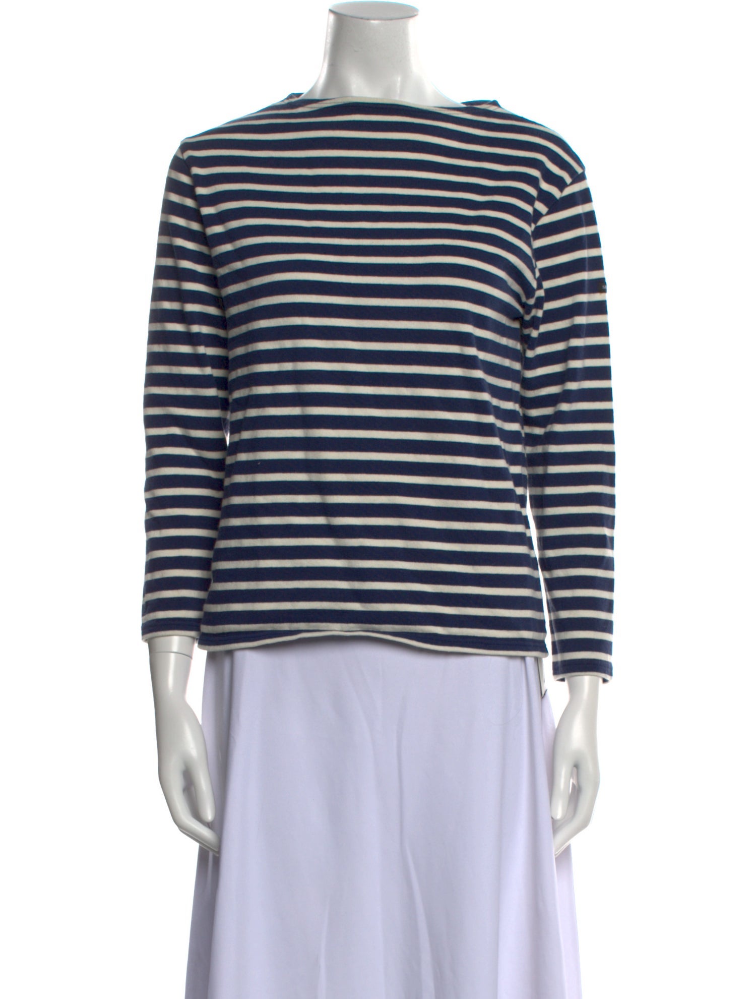 Saint James Striped Scoop Neck Top