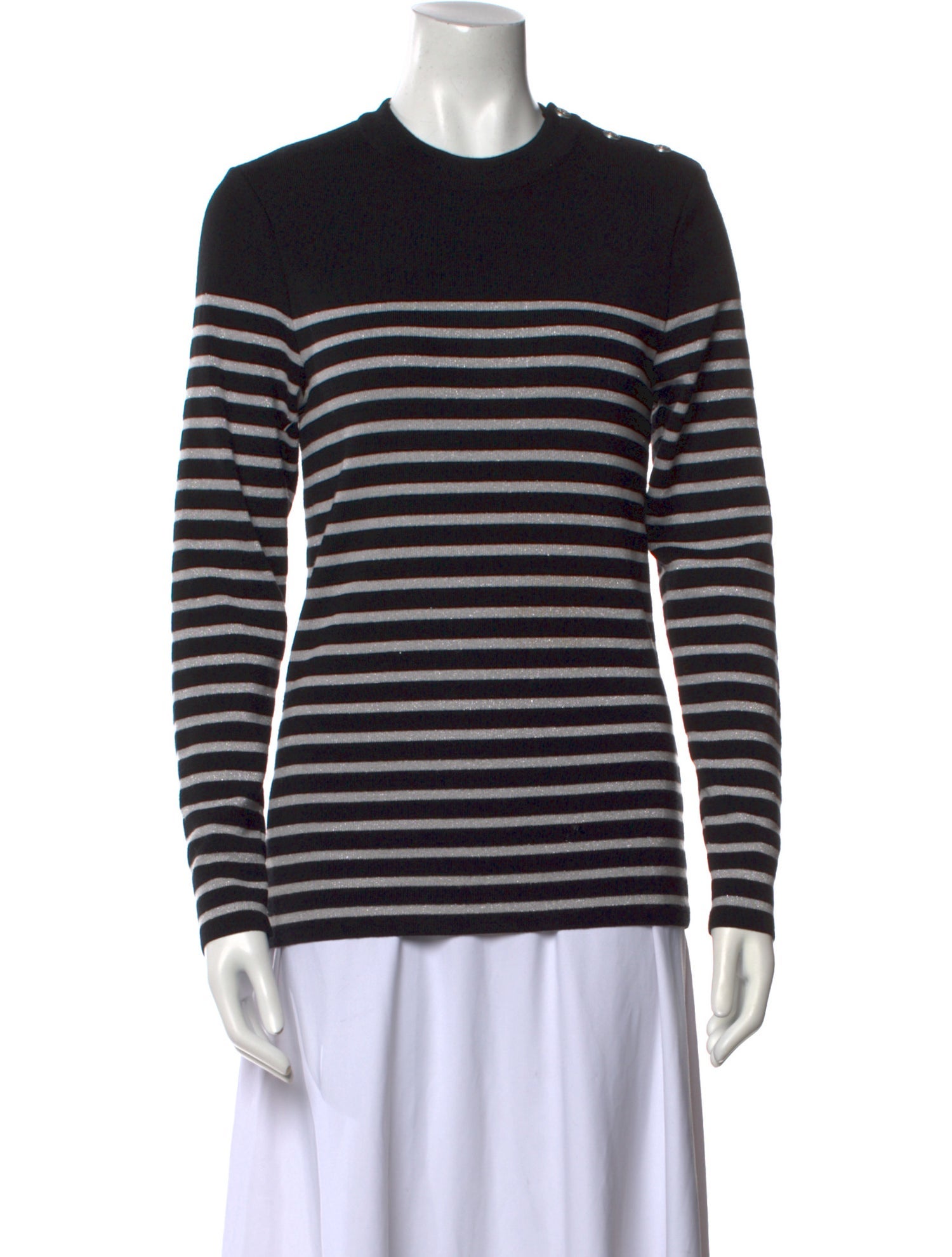 Saint James Virgin Wool Striped Sweater