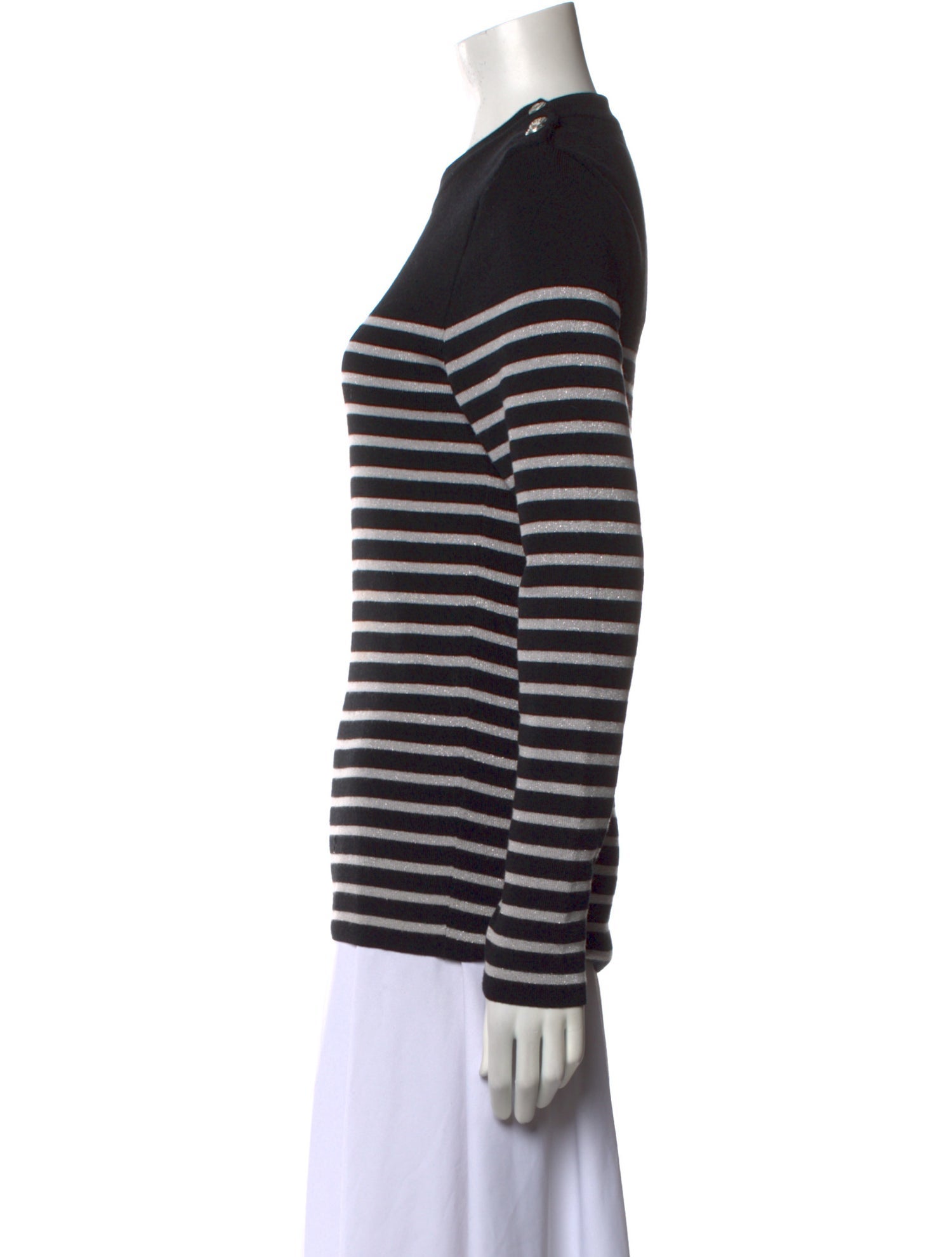 Saint James Virgin Wool Striped Sweater