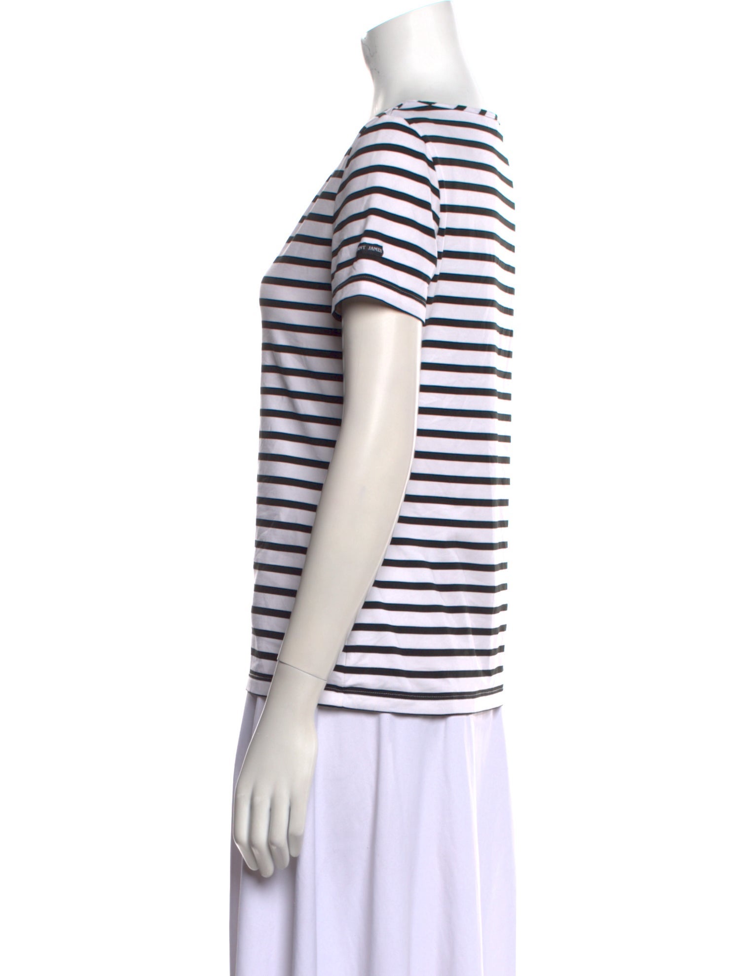 Saint James Striped V-Neck T-Shirt